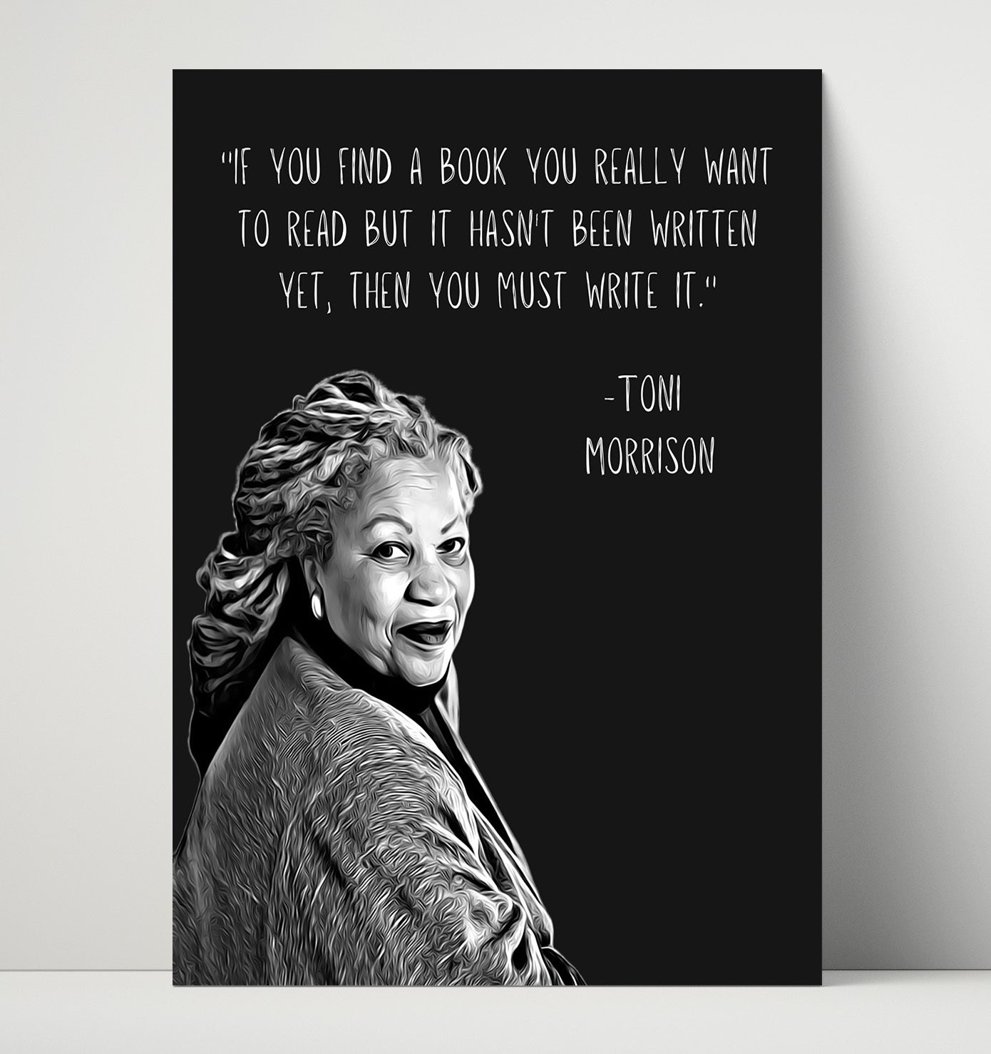 Toni Morrison Write Your Story Power Print 16x20 Unframed Print literary wall art print – Literature Quotes decor