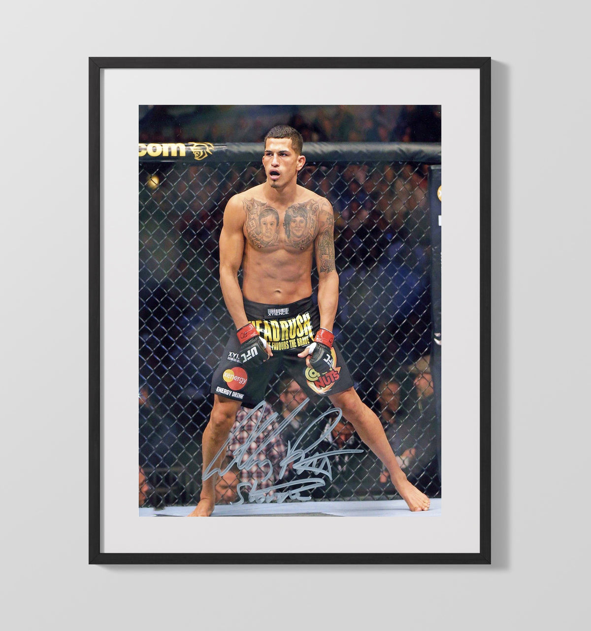 Anthony Pettis - Cage Ready Stance 16x20 Gallery Frame MMA wall art