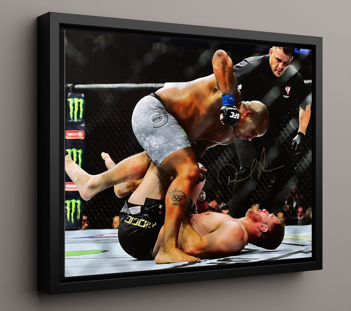 Daniel Cormier - Ground-and-Pound Finish 8x10 Framed Canvas MMA wall art