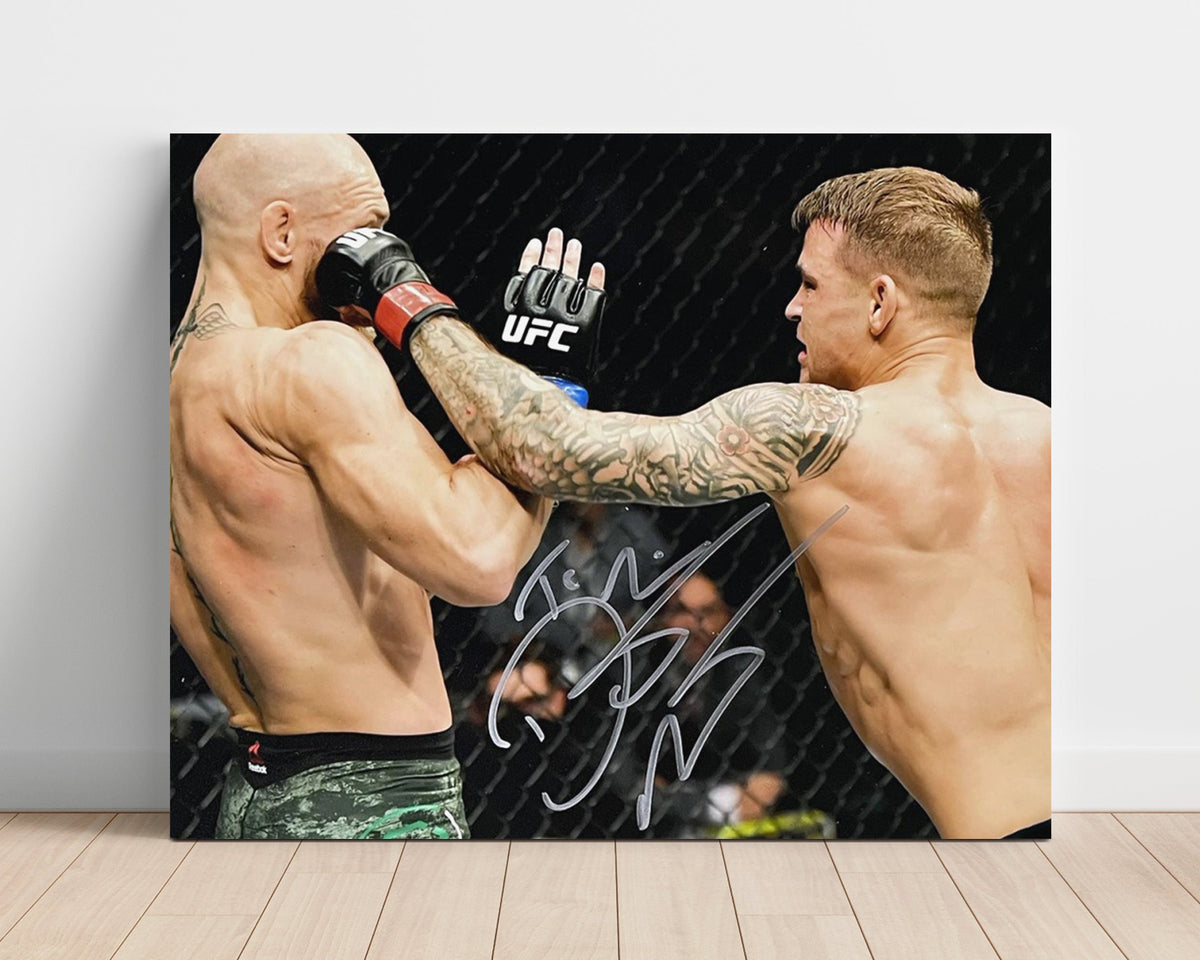 Dustin Poirier – Left Hook vs. Conor McGregor unframed semi-gloss poster print