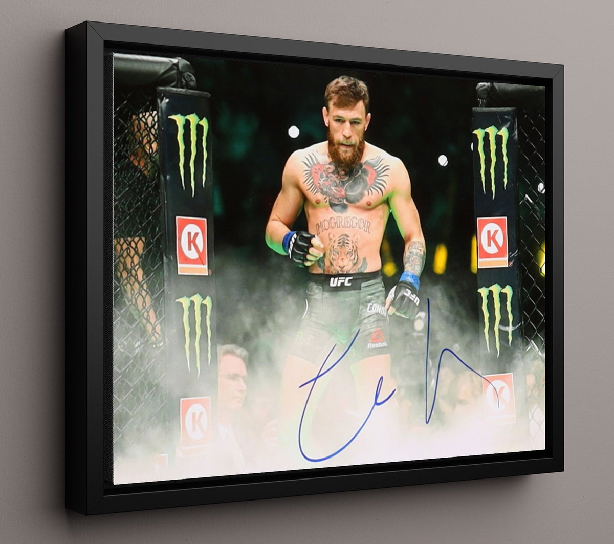 Conor McGregor - Walkout Through Smoke 8x10 Framed Canvas MMA wall art