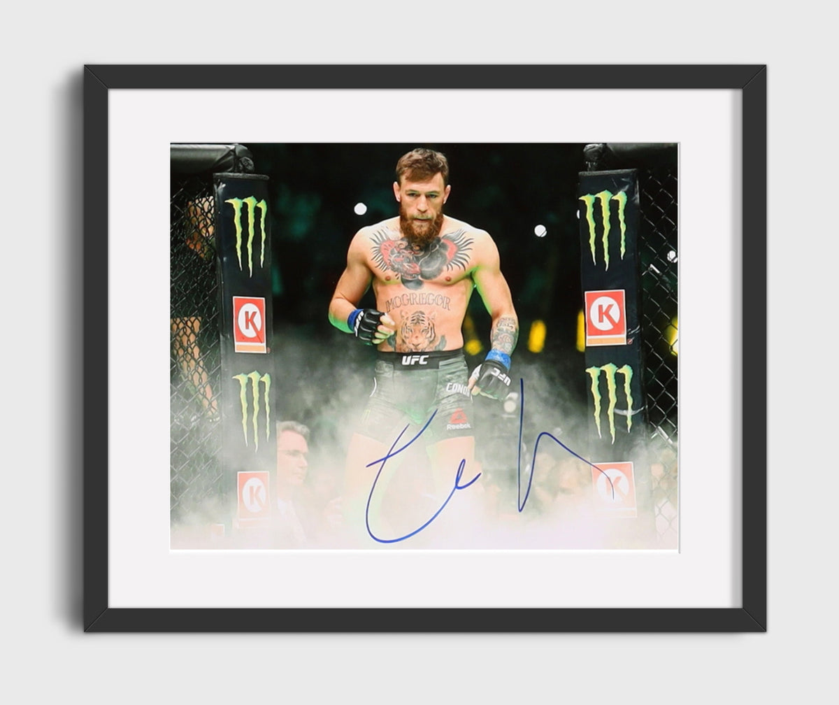 Conor McGregor - Walkout Through Smoke 16x20 Gallery Frame MMA wall art