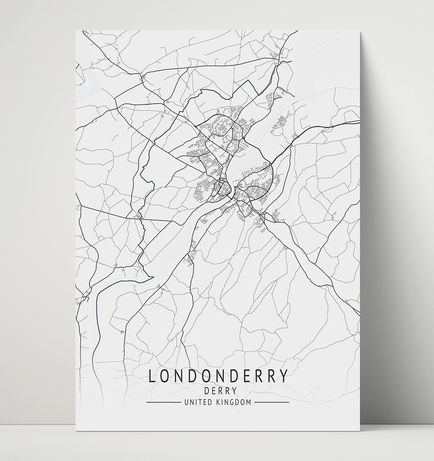 City Map Print - London - London UK City Map 16x20 Unframed Print city map wall art print – UK City Map decor