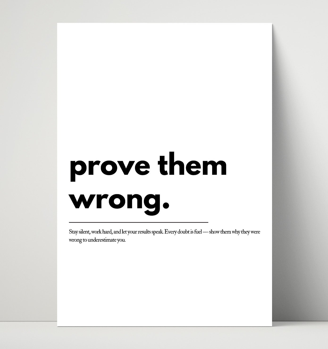 Prove Them Wrong Vintage Wall Art 16x20 Unframed Print motivational quote wall art print – Inspirational Quote Wall Art decor