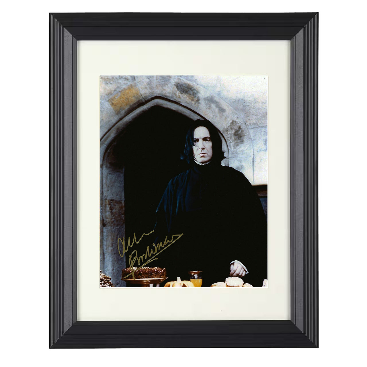 Alan Rickman – Potions Master Image – 8x10 black beveled framed movie wall art