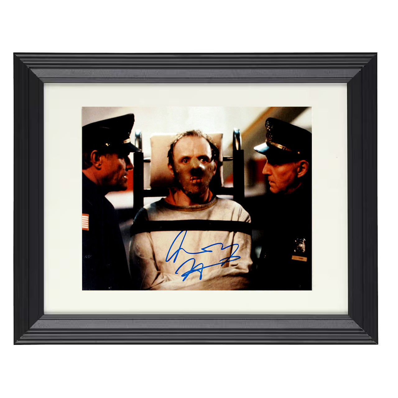 Anthony Hopkins – Silence of Gone Wrong Image – 8x10 black beveled framed movie wall art