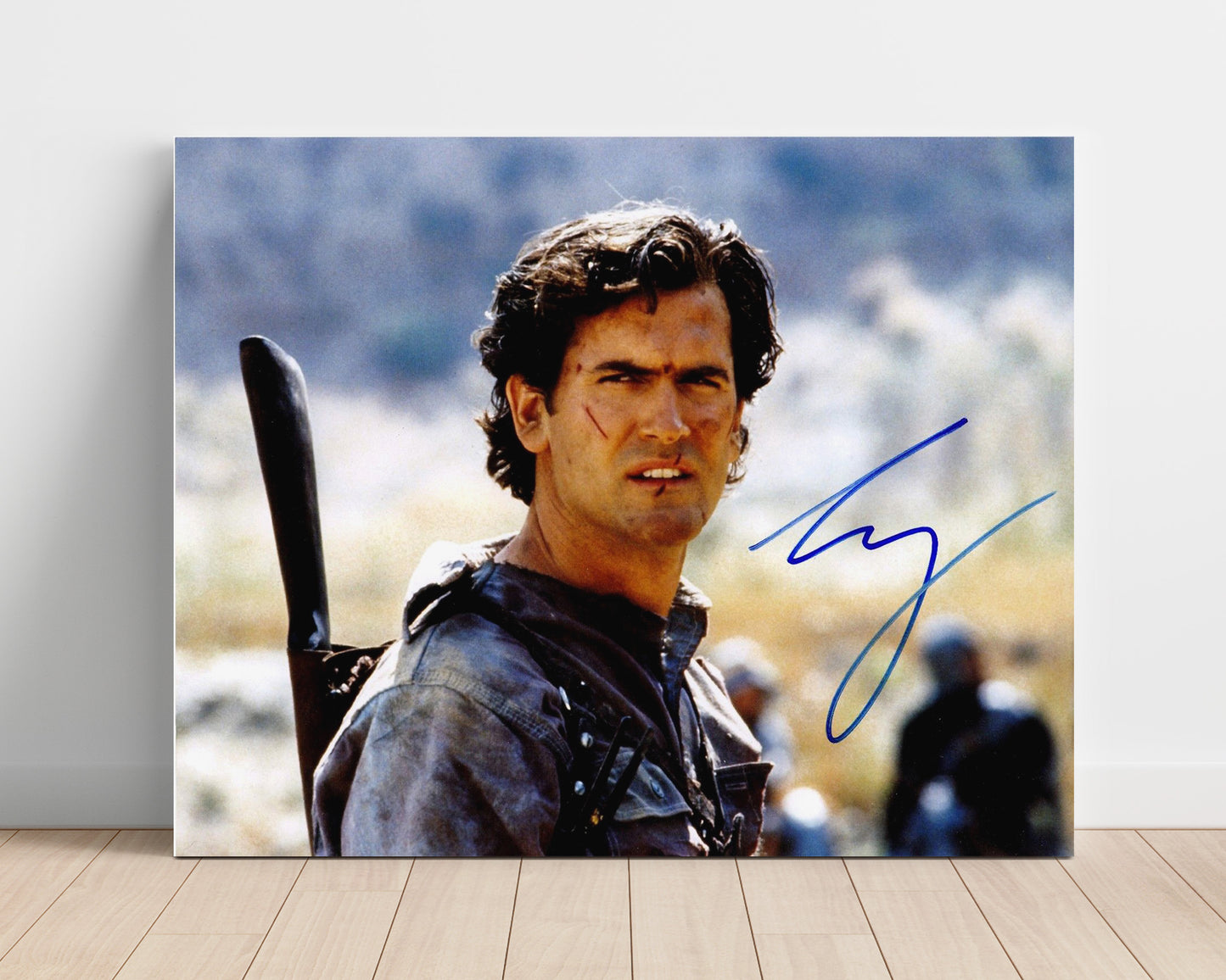 Army of Darkness - Bruce Campbell - Ash Williams - Chainsaw hero stance Vintage Movie Wall Art - 16x20 Unframed Print movie decor
