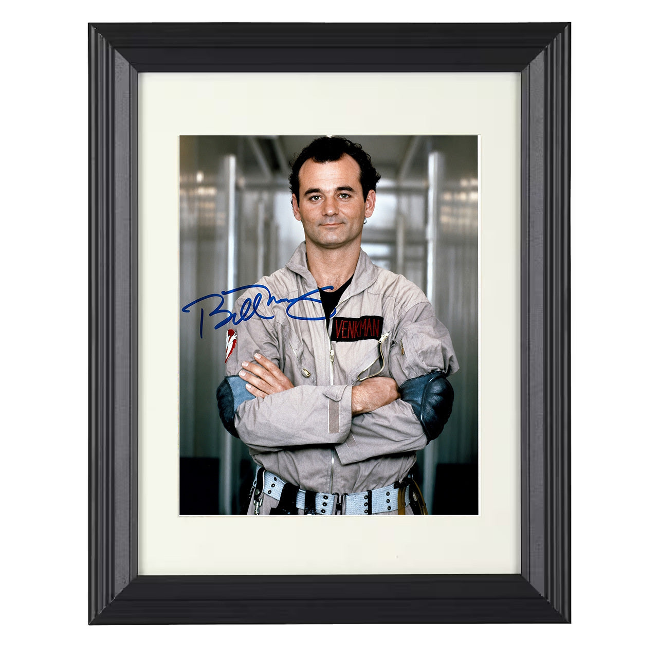 Bill Murray – Ghostbusters Dr. Ghostbuster Uniform – 8x10 black beveled framed movie wall art