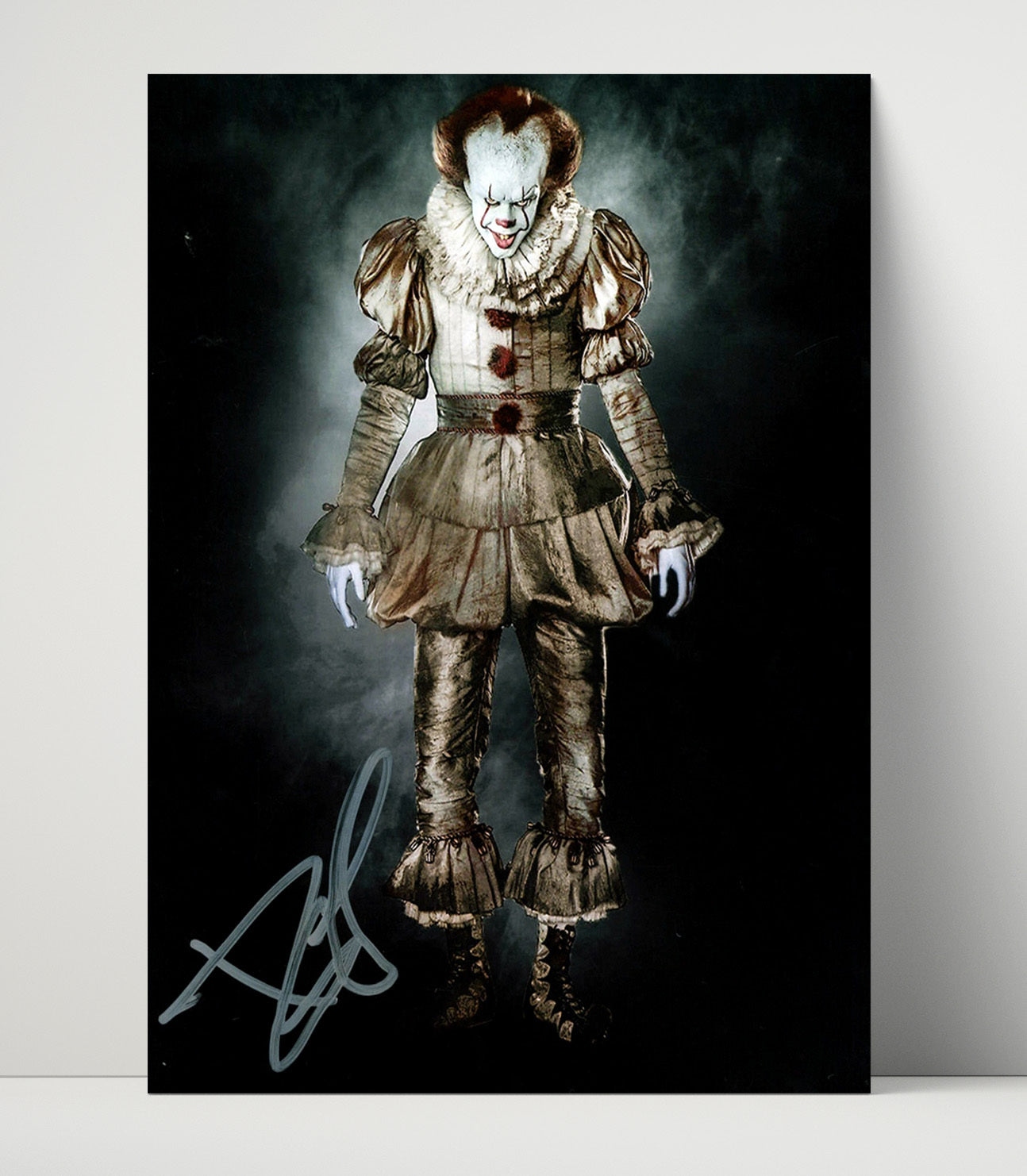 Bill Skarsgard - It Pennywise the Dancing Clown Full Costume Vintage Movie Wall Art - 16x20 Unframed Print movie decor