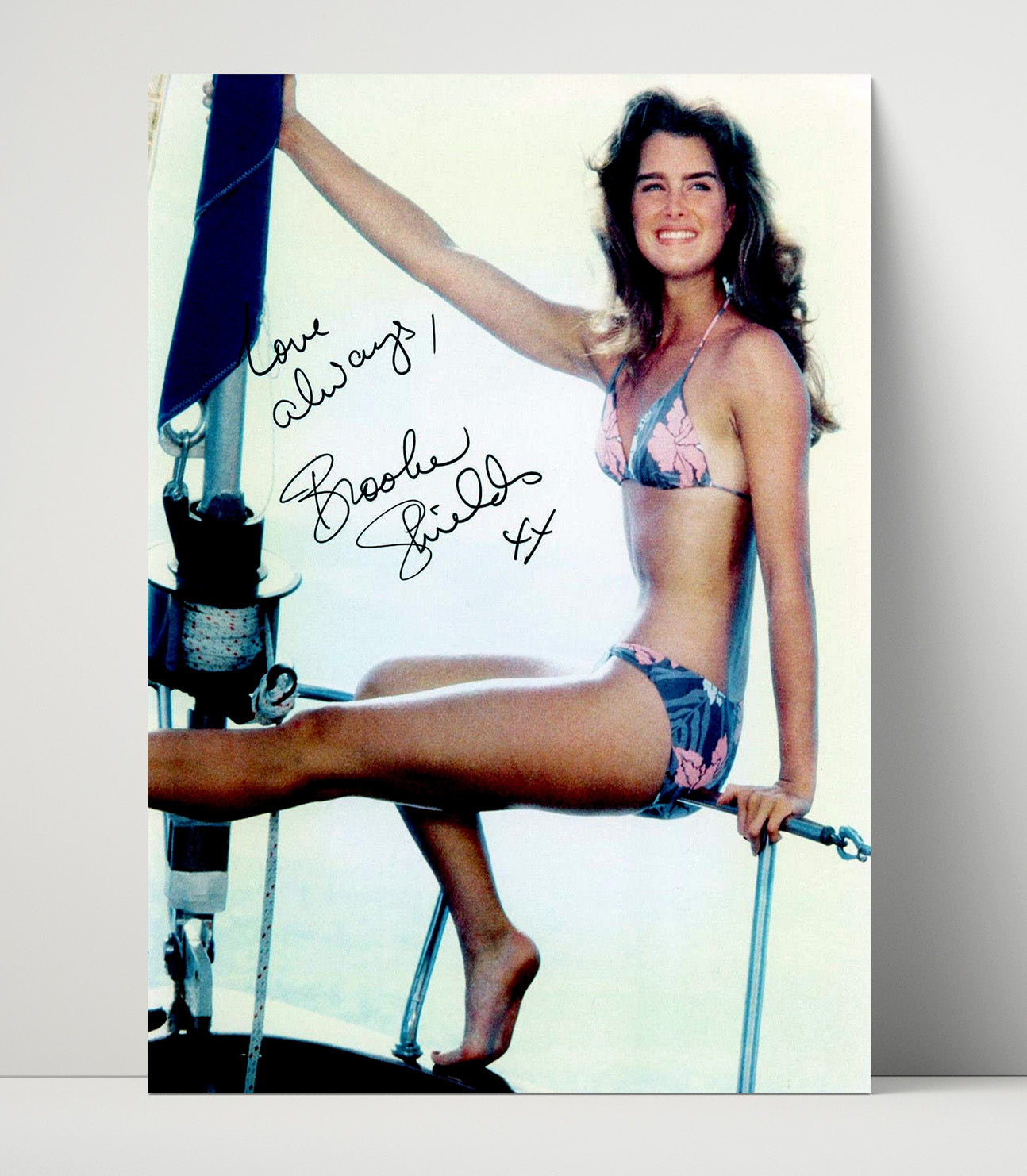 Brooke Shields - Young Hollywood Actress Early Career Glamour Vintage Movie Wall Art - 16x20 Unframed Print movie decor