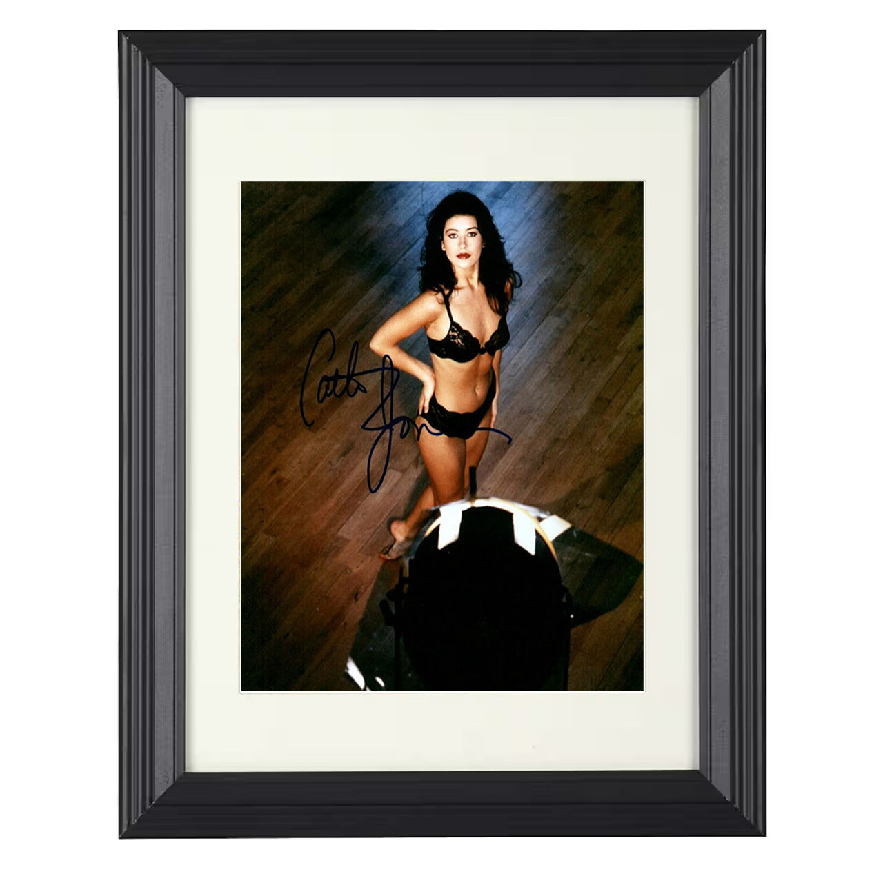 Catherine Zeta-Jones – Lace Promotional Glamour – 8x10 black beveled framed movie wall art
