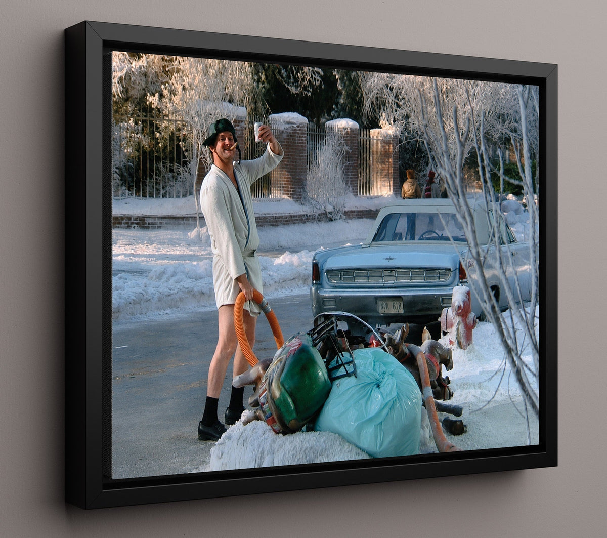 Christmas Vacation - Quaid - Eddie - Shitter Was Full Energy movie wall art 16x20 Gallery Frame