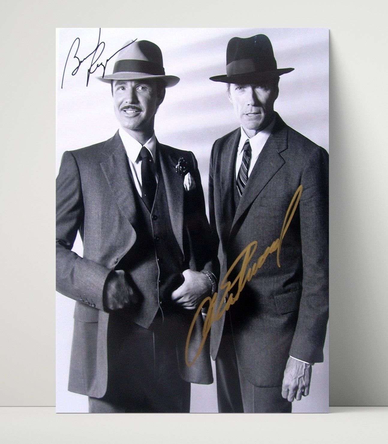 City Heat - Burt Reynolds - Lt. Speer and Clint Eastwood - Mike Murphy - 1930s Gangster Suits Studio Shot movie wall art 16x20 Unframed Print