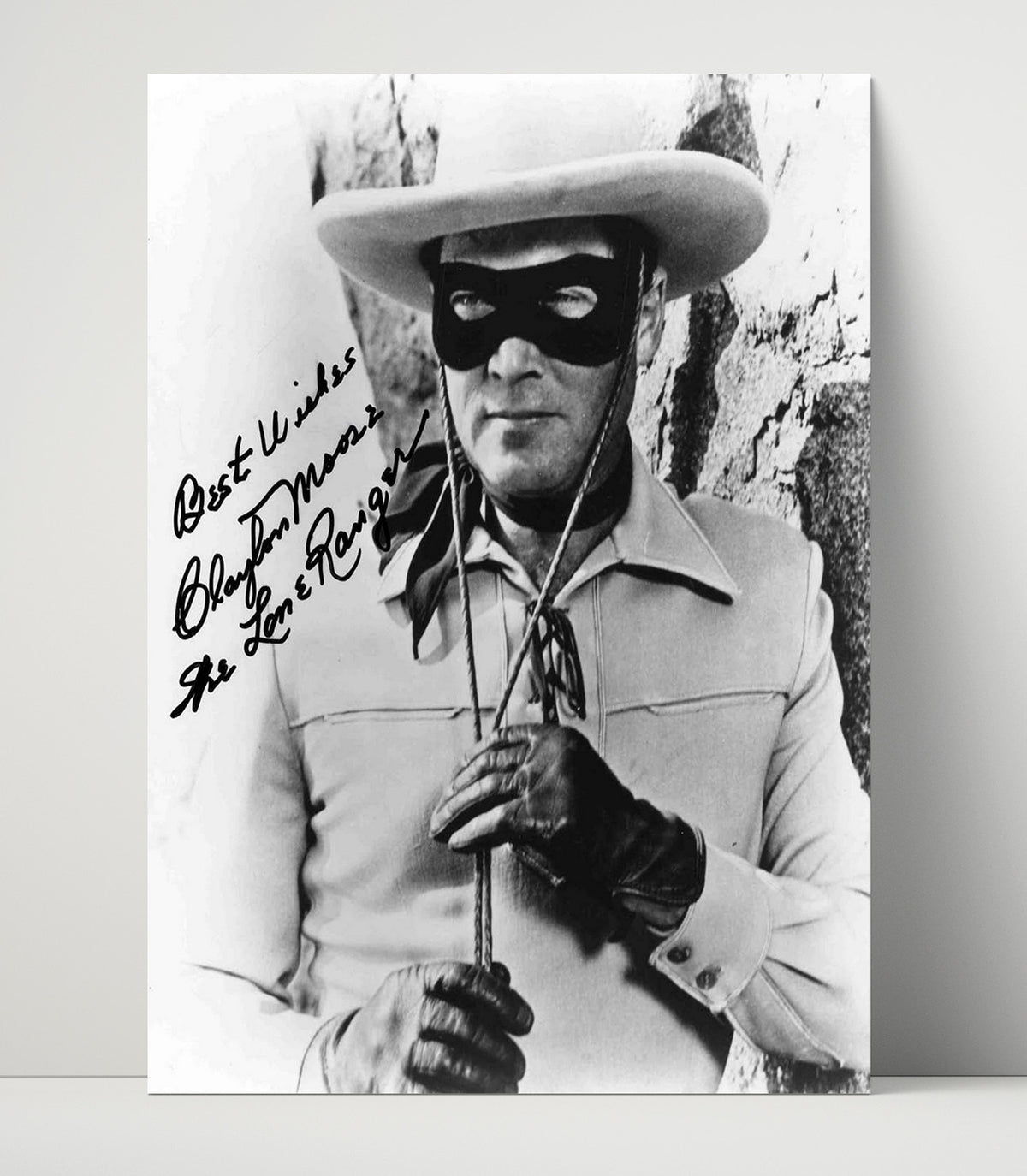 Clayton Moore - The Lone Ranger Masked Western Hero movie wall art 16x20 Unframed Print