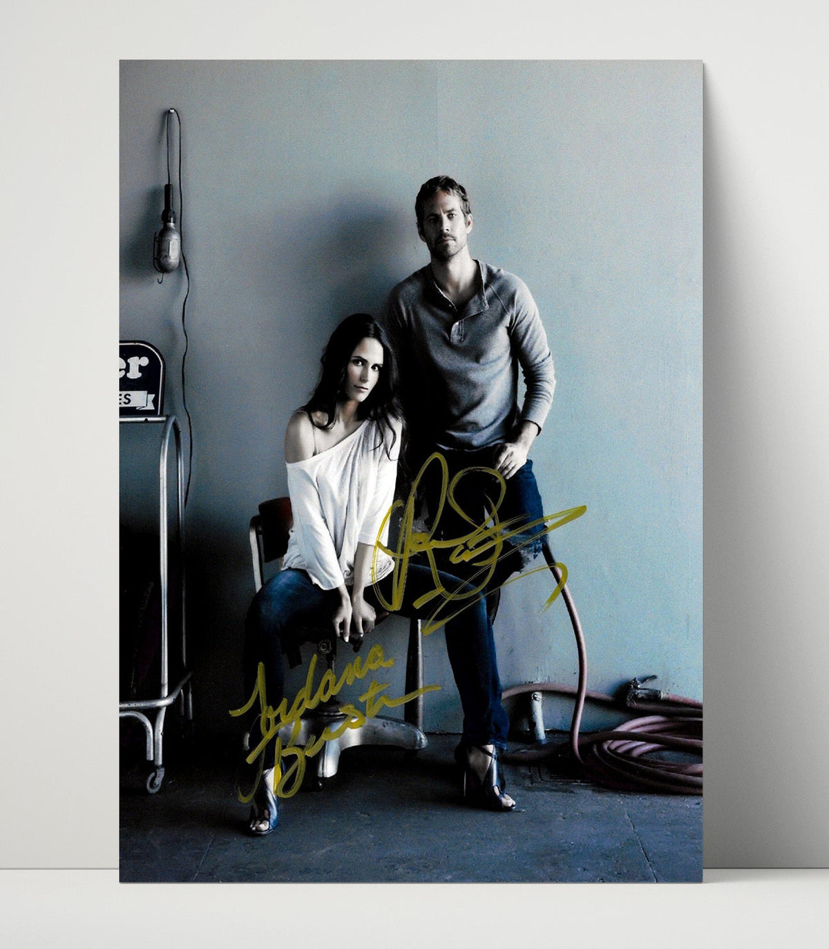Fast and Furious – Paul Walker Garage Romance Duo unframed semi-gloss poster print