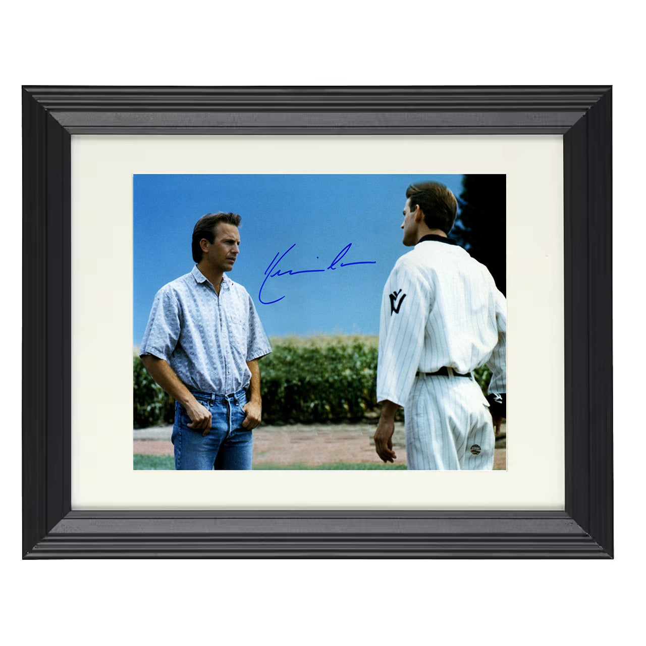 Field of Dreams – Kevin Costner – If You Build It Image – 8x10 black beveled framed movie wall art