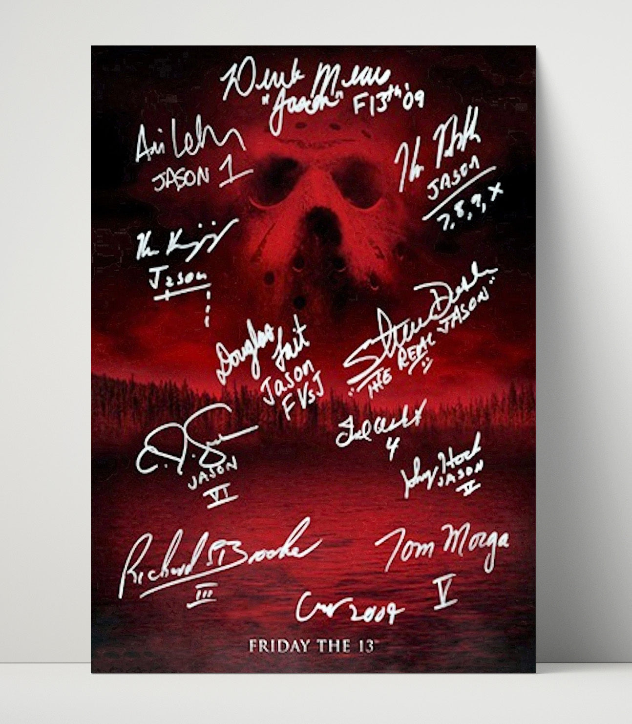 Friday the 13th Cast - Slasher Legacy movie wall art 16x20 Unframed Print