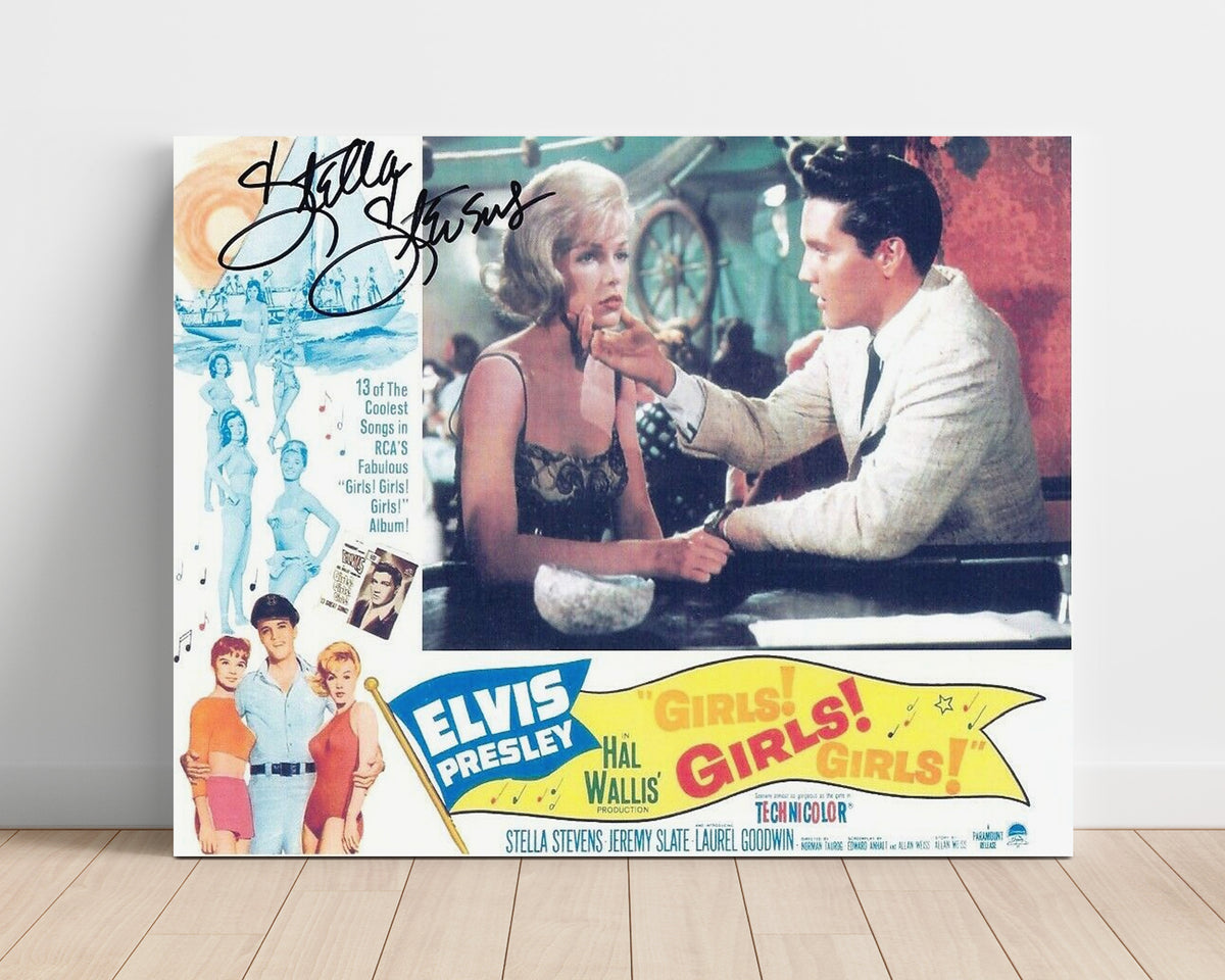 Girls-Girls-Girls - Elvis Presley - Ross - and Stella Stevens - Robin - Beachside Heart-to-Heart movie wall art 16x20 Unframed Print