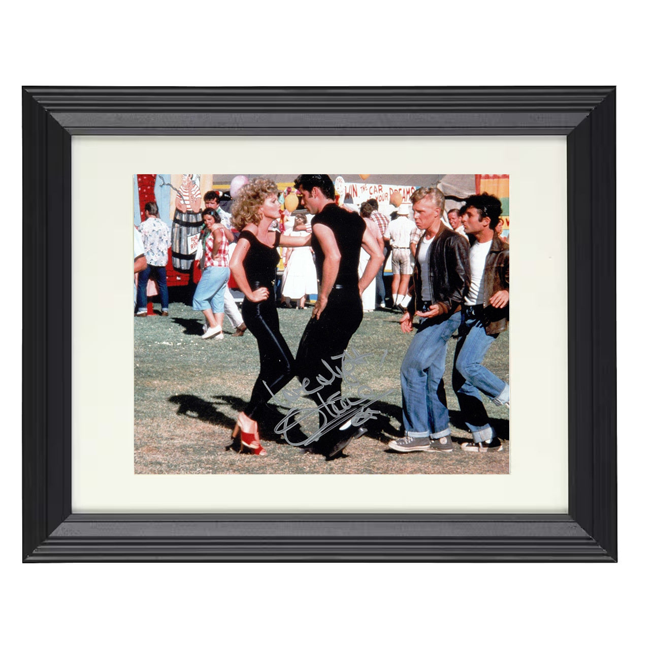 Grease – Olivia Newton-John Nights Showdown Image – 8x10 black beveled framed movie wall art