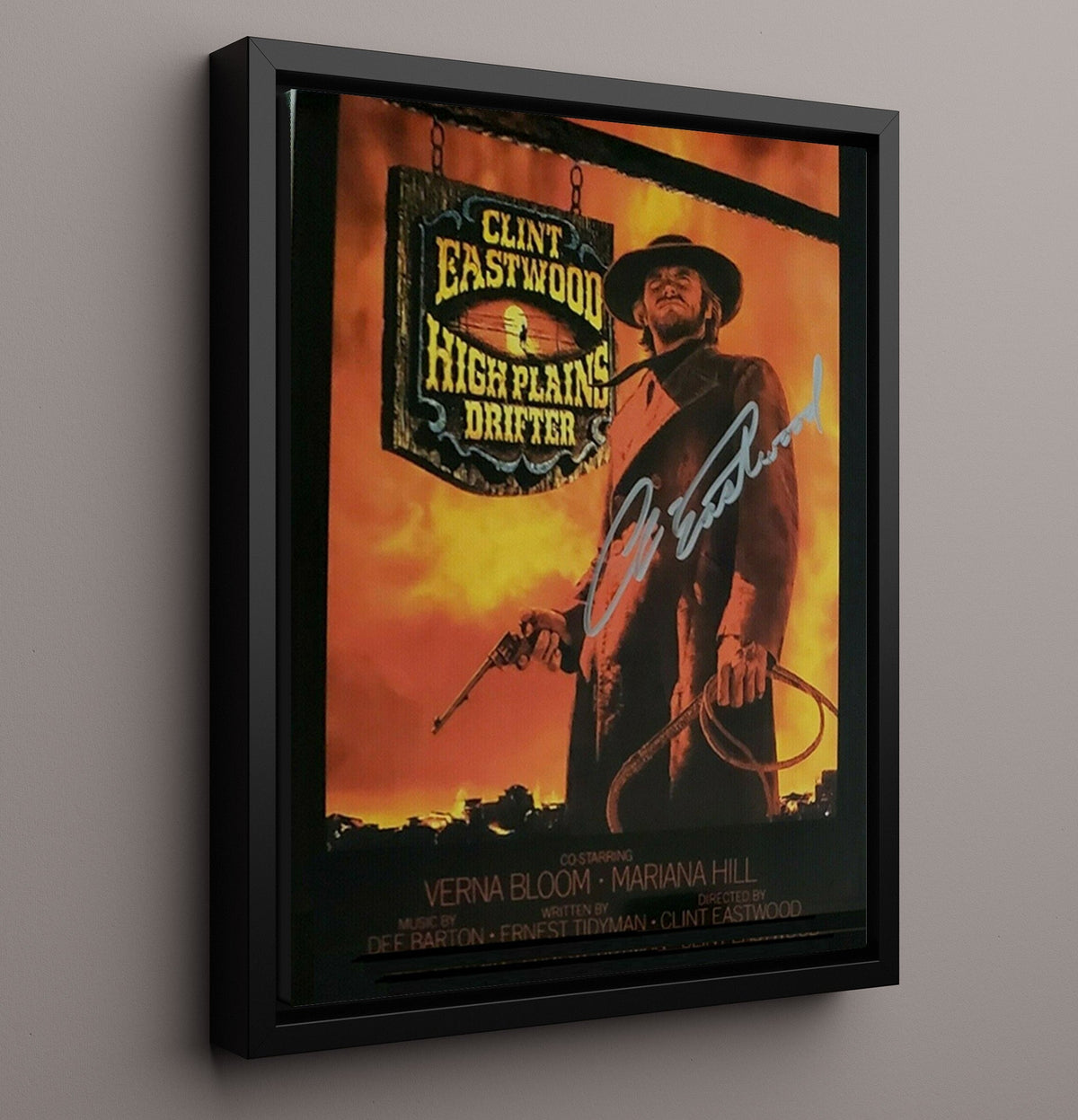 High Plains Drifter - Clint Eastwood - The Stranger - Gunslinger Revenge Stare movie wall art 16x20 Gallery Frame