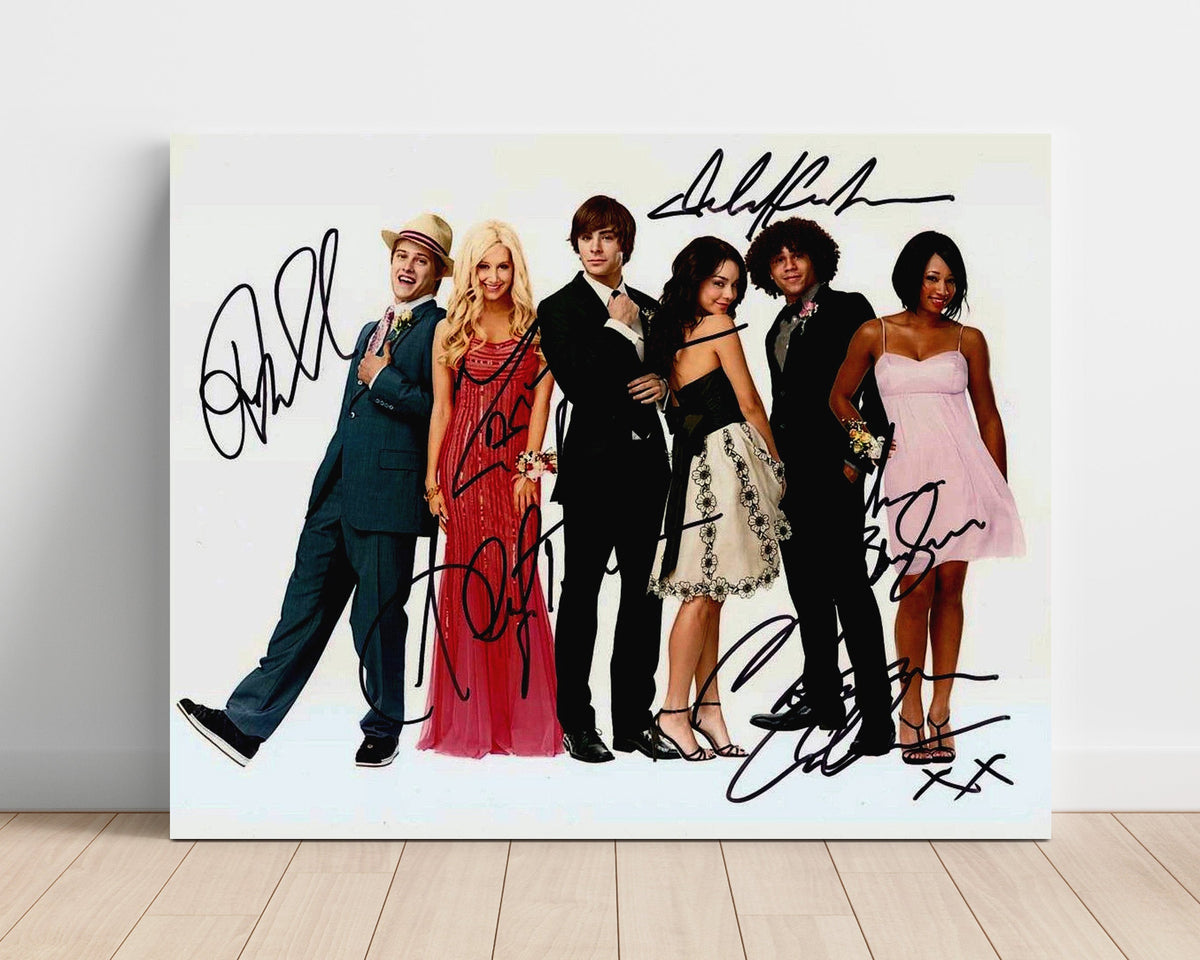 Zac Efron Cast Lineup Scene Ensemble – High School Musical unframed semi-gloss poster print