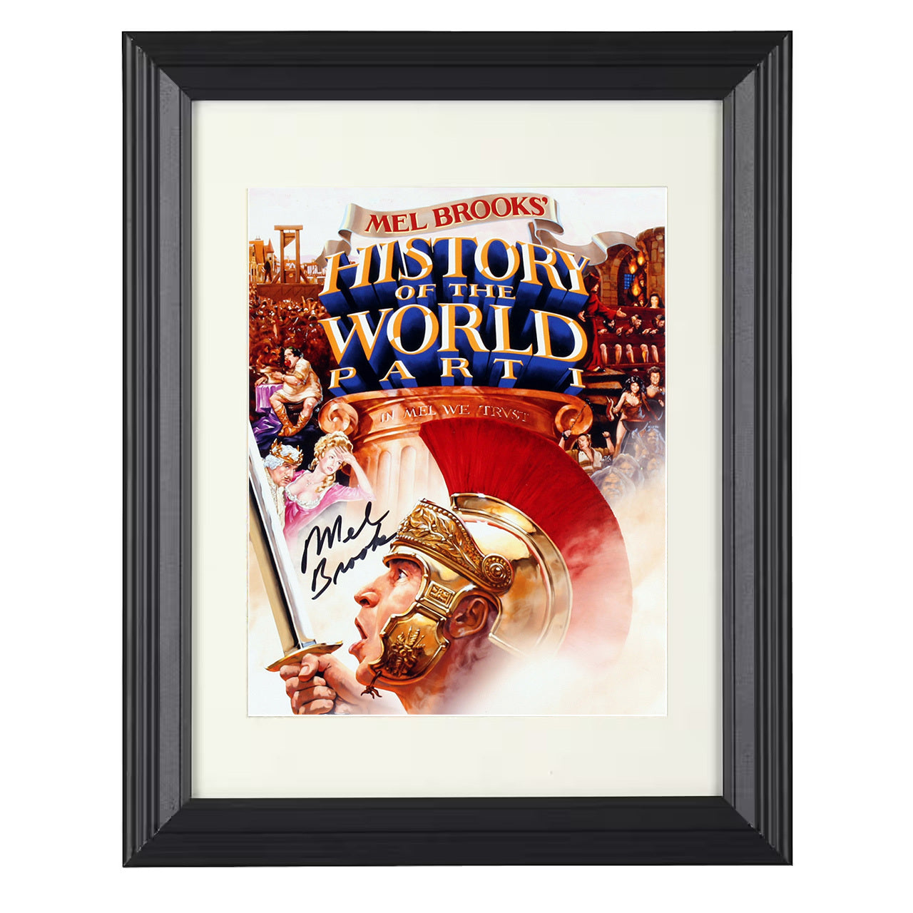 History of the World Part I – Empire Comedy Chaos – 8x10 black beveled framed movie wall art
