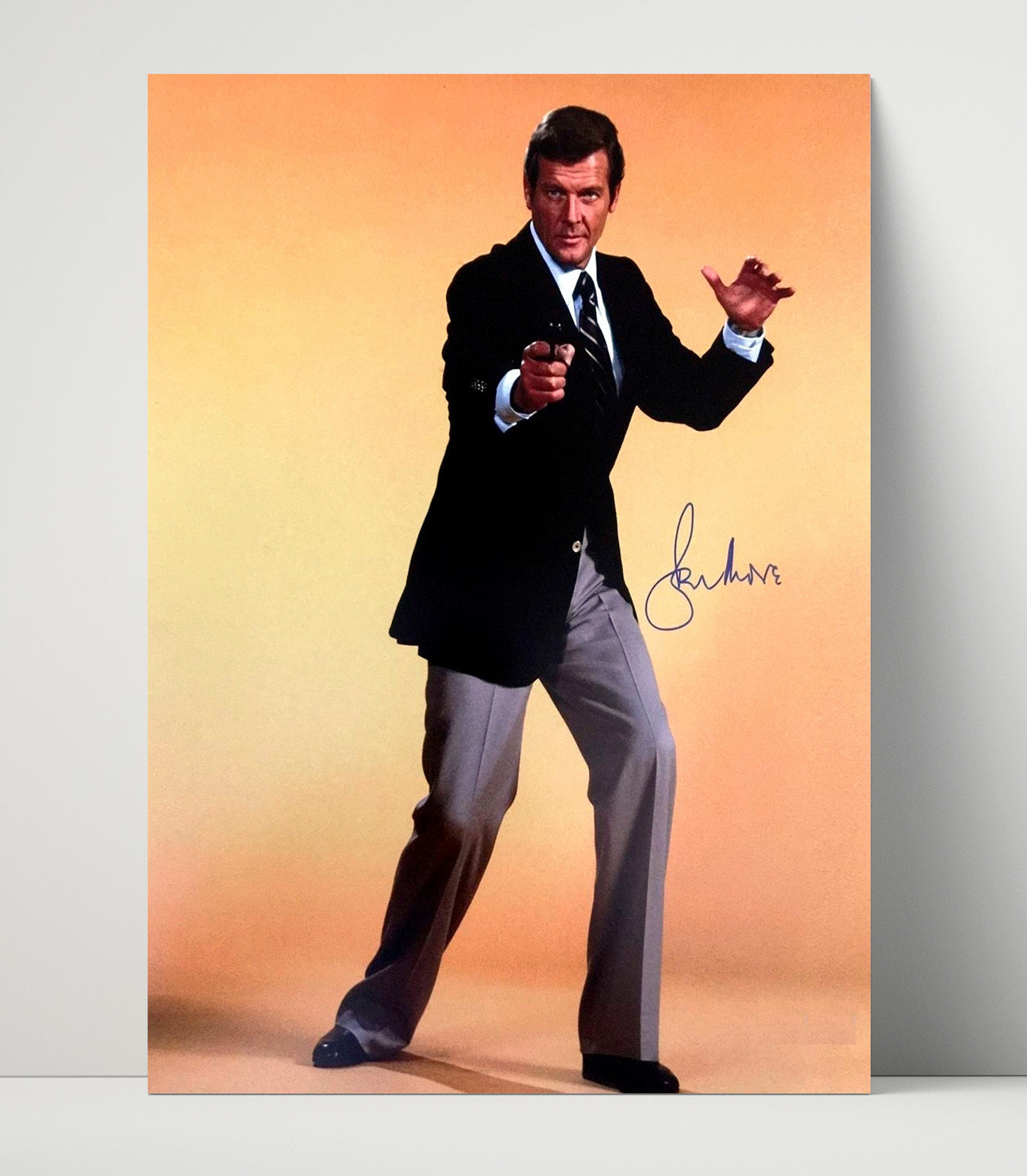 James Bond - Roger Moore - James BondSpy Standoff Vintage Movie Wall Art - 16x20 Unframed Print movie decor