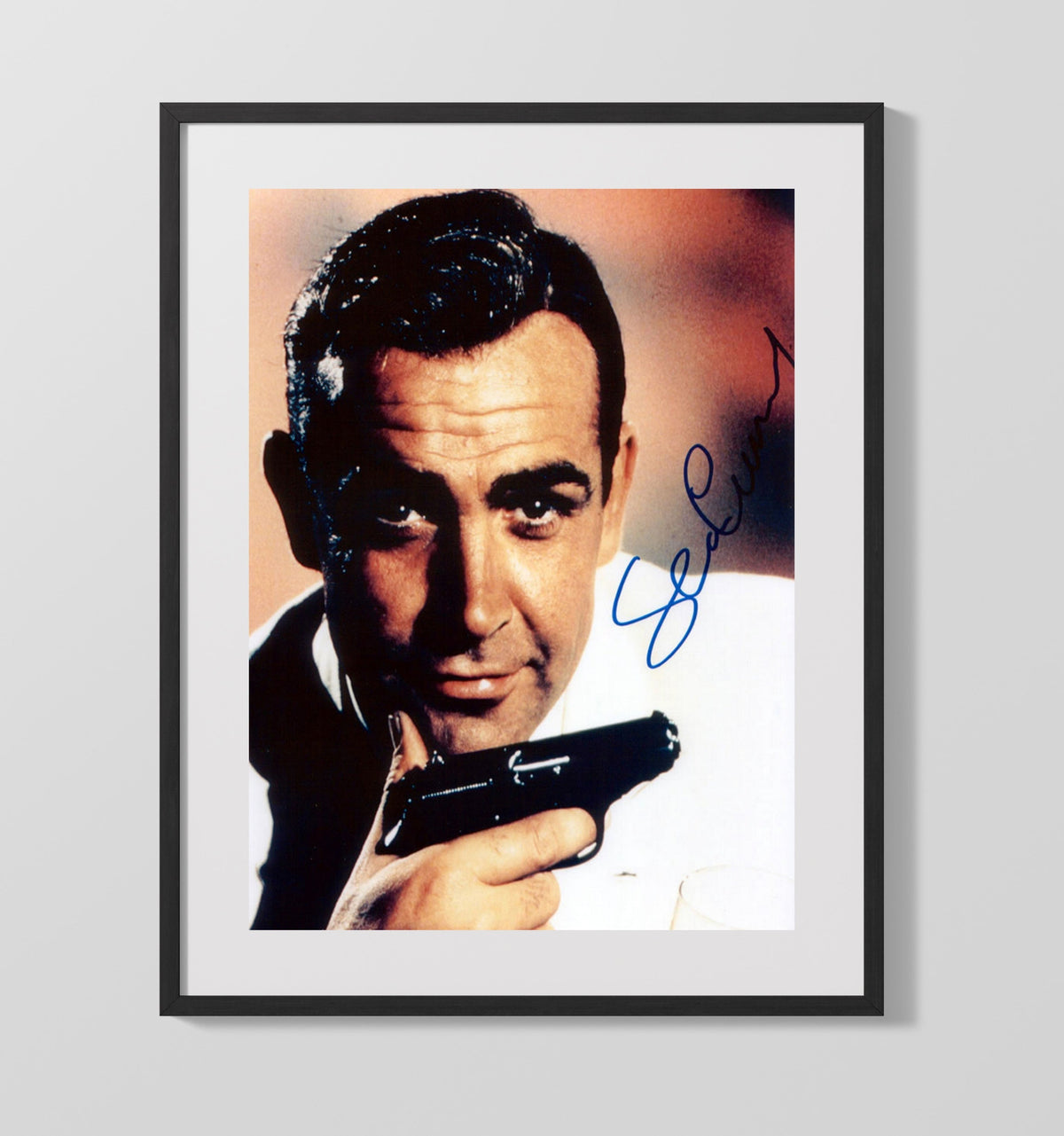 James Bond - Sean Connery - James Bond - White Dinner Jacket Headshot - Movies Framed Print