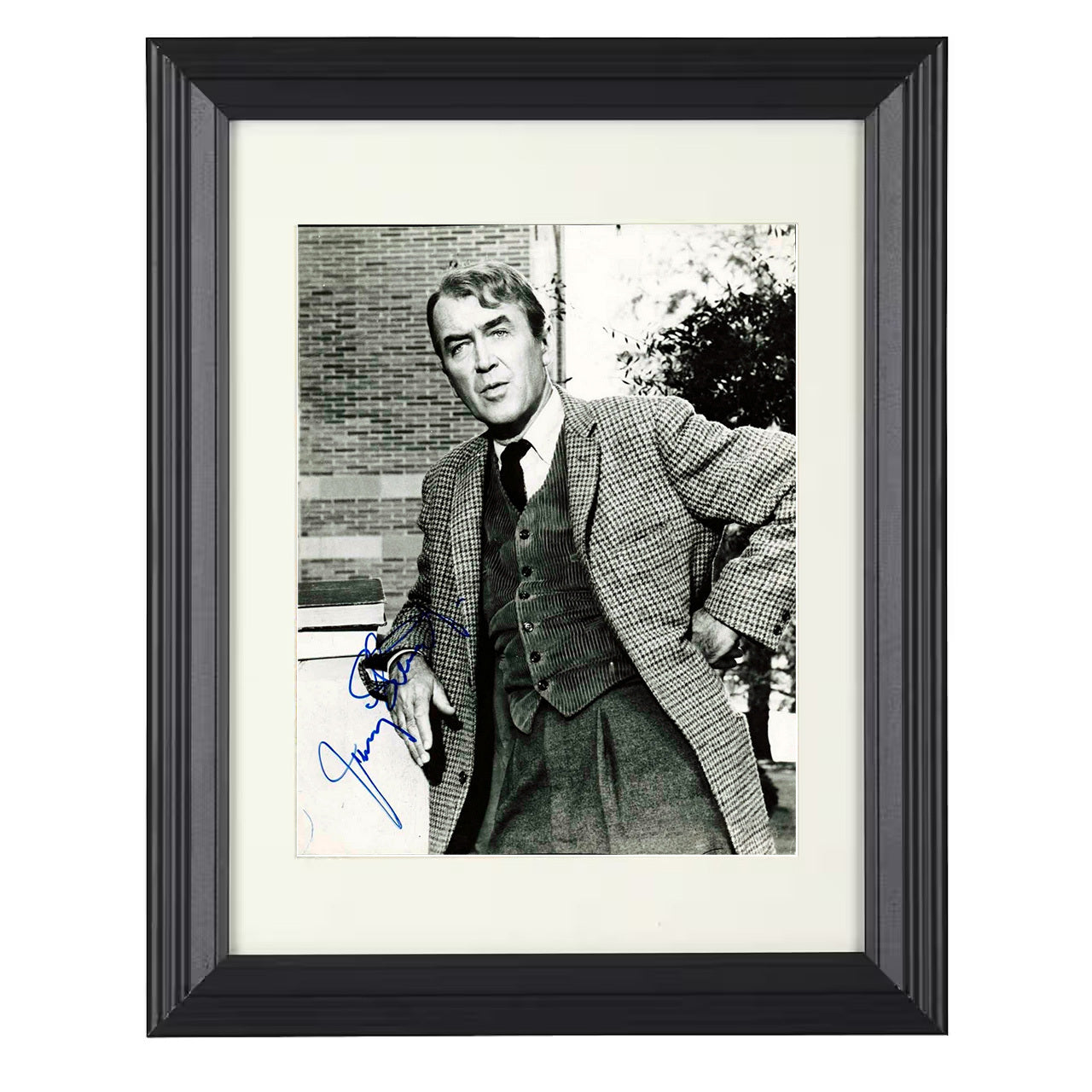 James Stewart – Golden Age Hollywood Leading Man Image – 8x10 black beveled framed movie wall art
