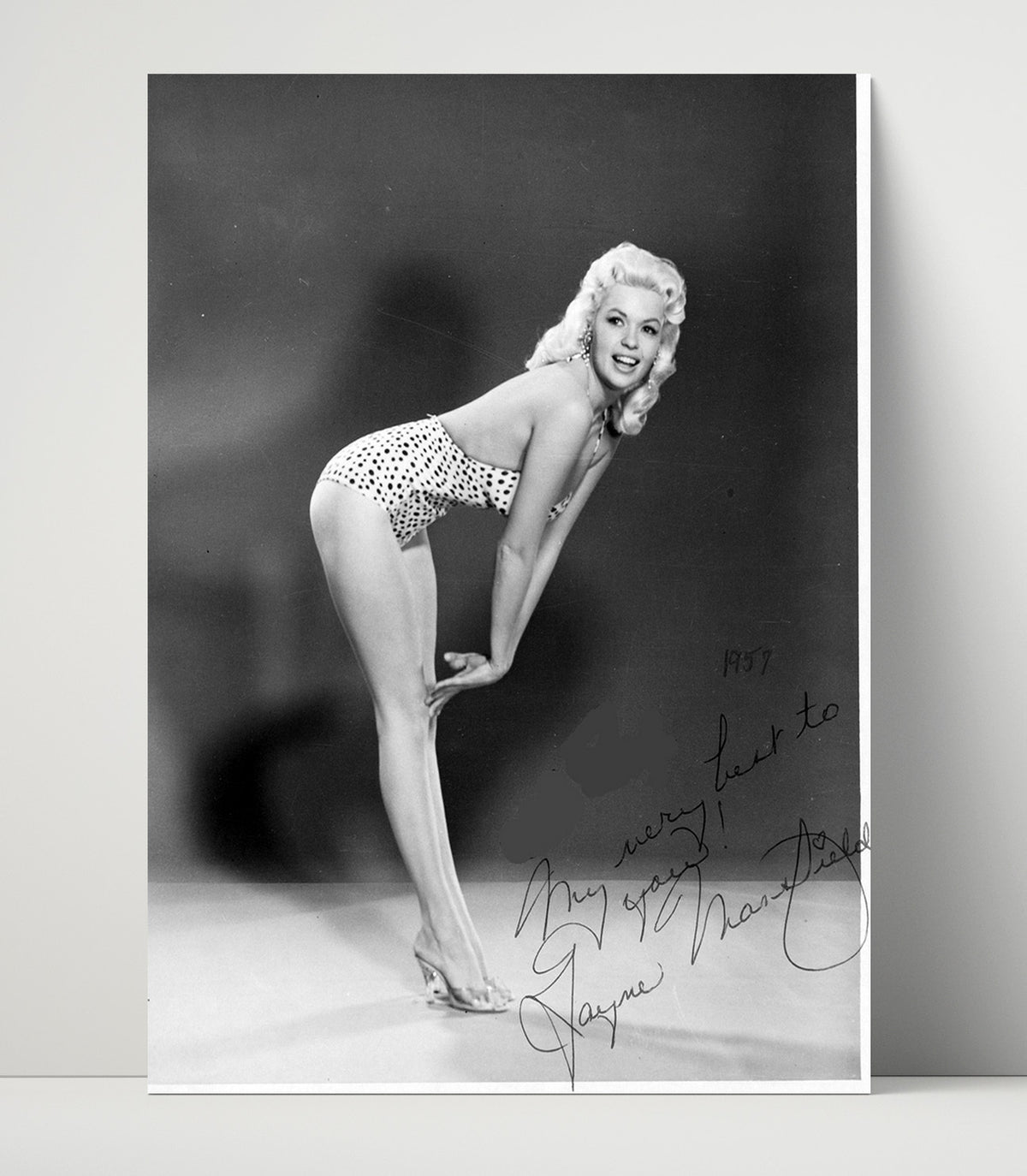 Jayne Mansfield - Platinum Bombshell Pin-Up Pose movie wall art 16x20 Unframed Print