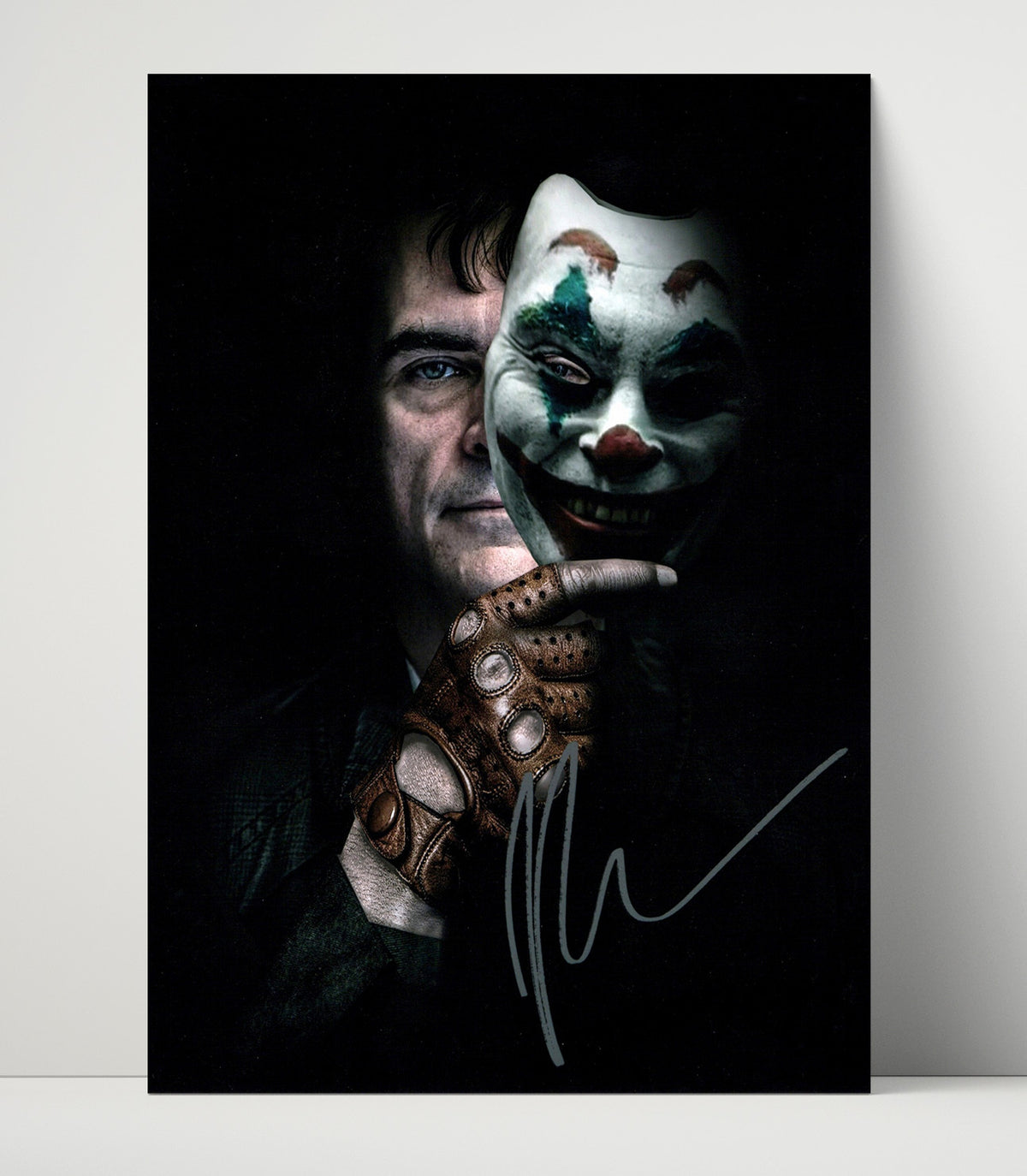 Joker - Joaquin Phoenix Sinister Clown Mask Reveal movie wall art 16x20 Unframed Print