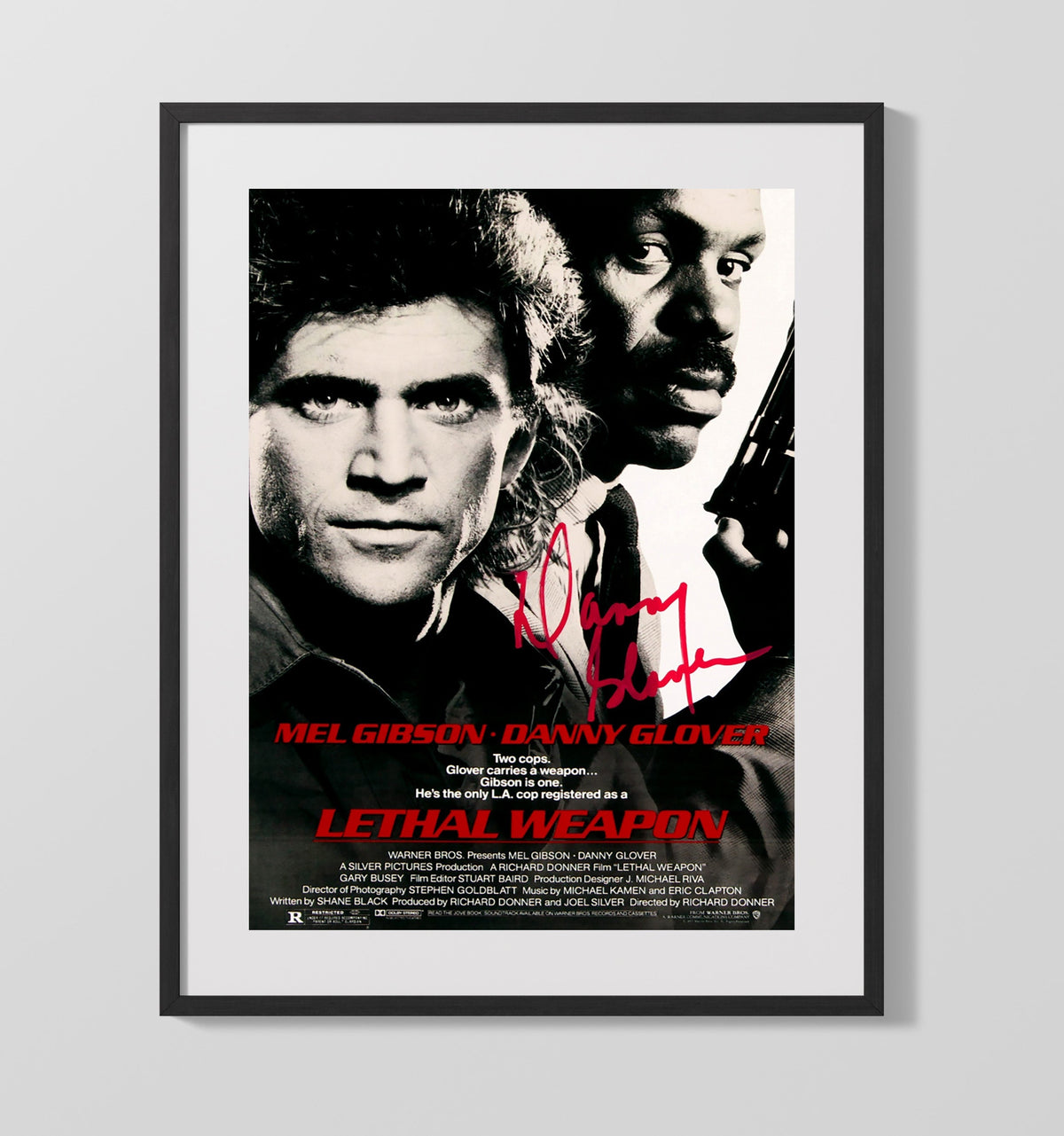 Lethal Weapon - Mel Gibson Danny Glover Buddy Cop Poster - Movies Framed Print