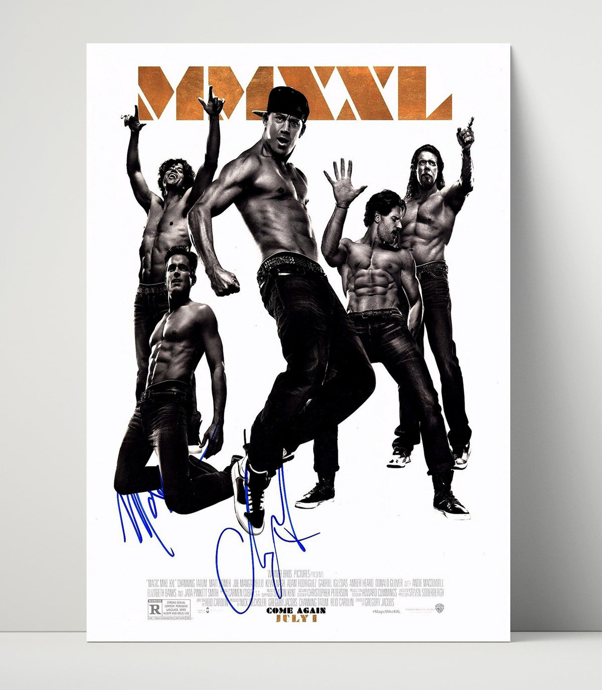Magic Mike XXL - Channing Tatum Joe Manganiello Dance Crew Poster Signed movie wall art 16x20 Unframed Print