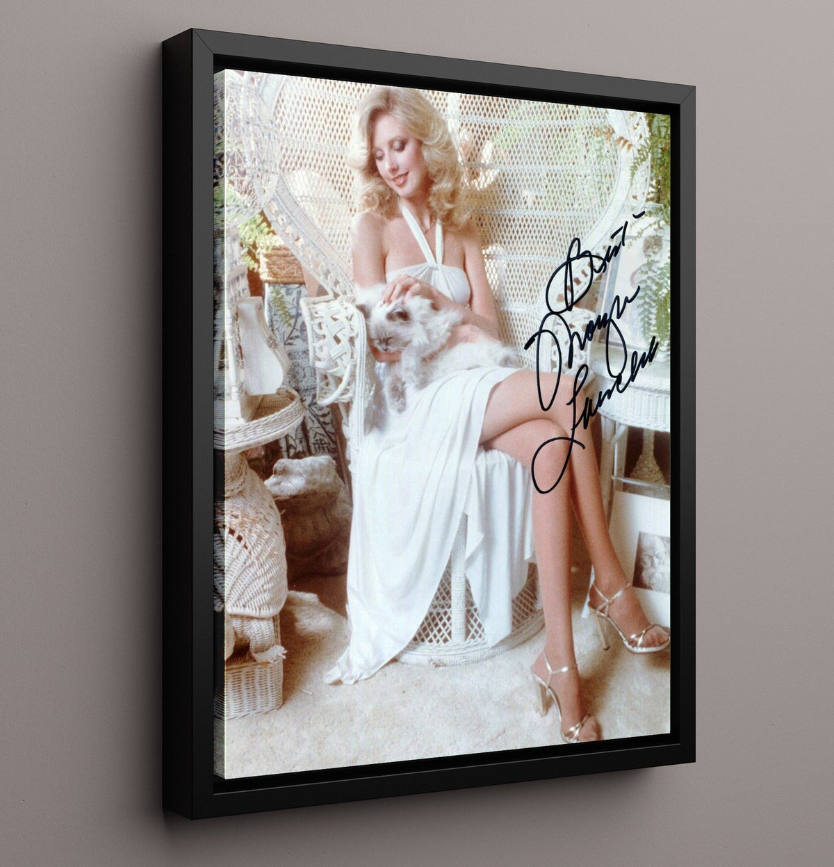 Morgan Fairchild Classic Hollywood Glamorous Blonde Star movie wall art 16x20 Gallery Frame