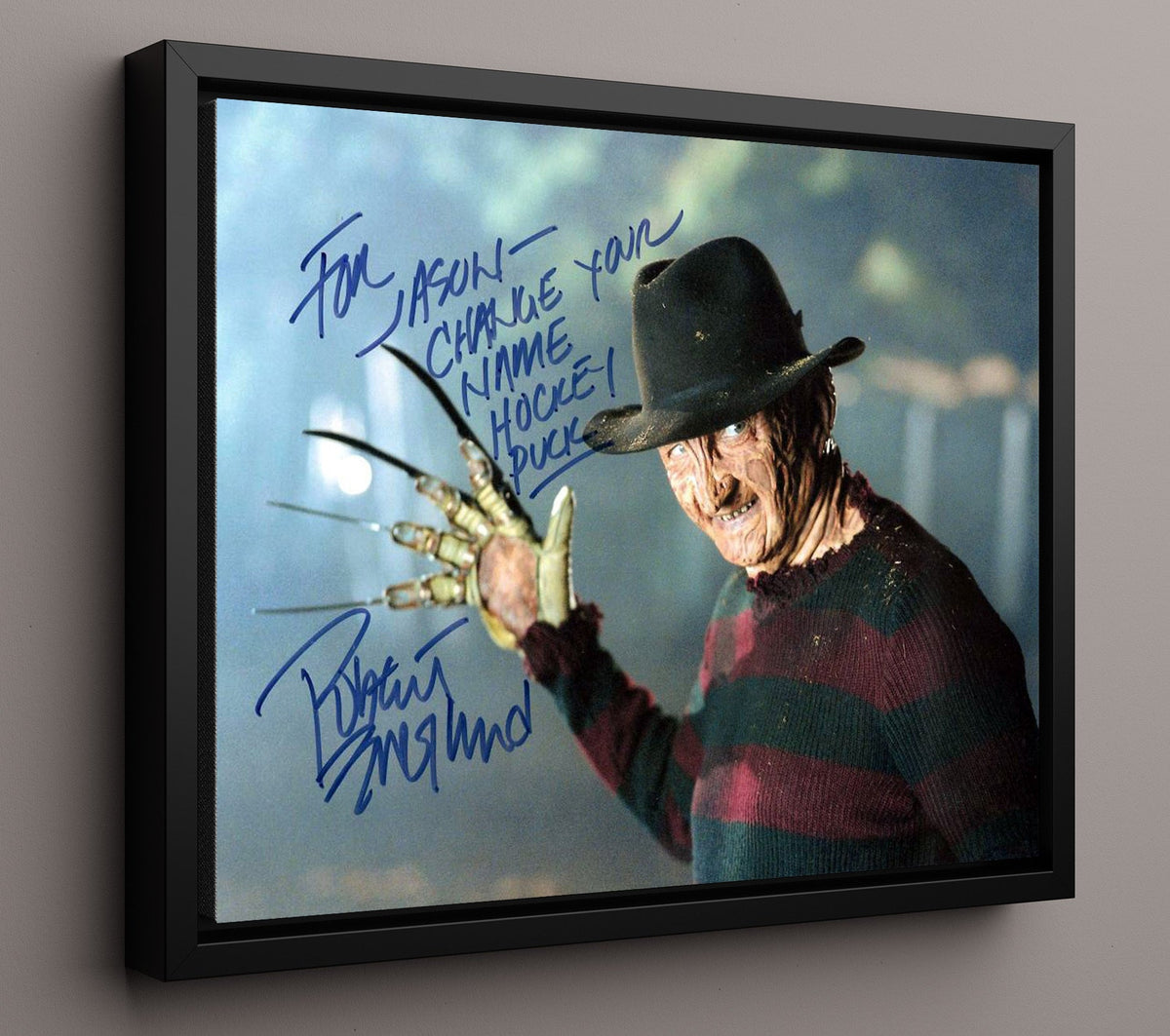 Nightmare on Elm Street - Englund - Freddy - Sweet Dreams Incoming movie wall art 16x20 Gallery Frame