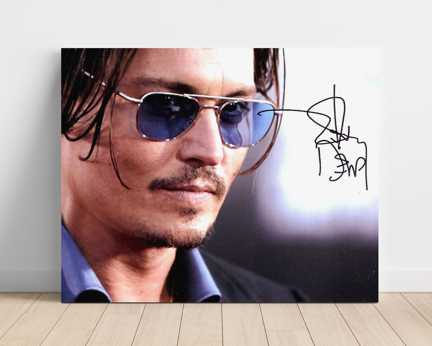 Pirates of the Caribbean - Johnny Depp - Jack Sparrow - Blue tinted glare swagger movie wall art 16x20 Unframed Print