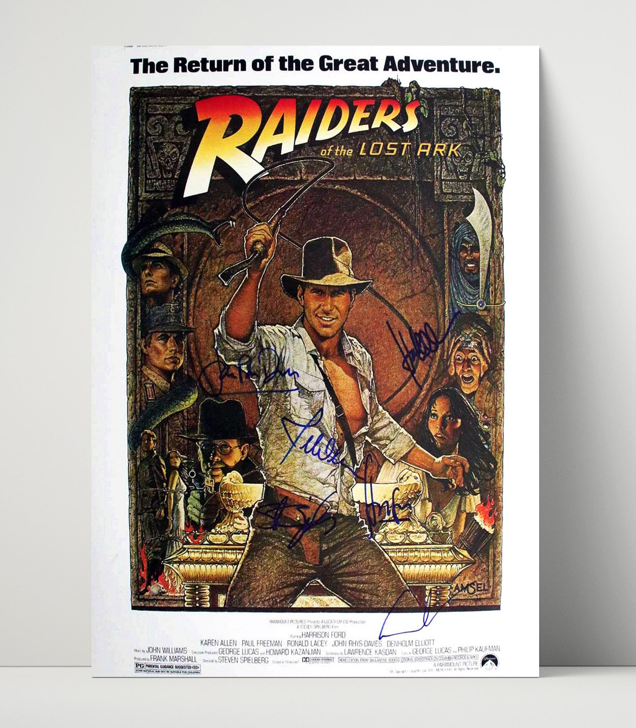 Raiders of the Lost Ark - Harrison Ford - Indiana Jones - Adventure Poster Artwork movie wall art 16x20 Unframed Print