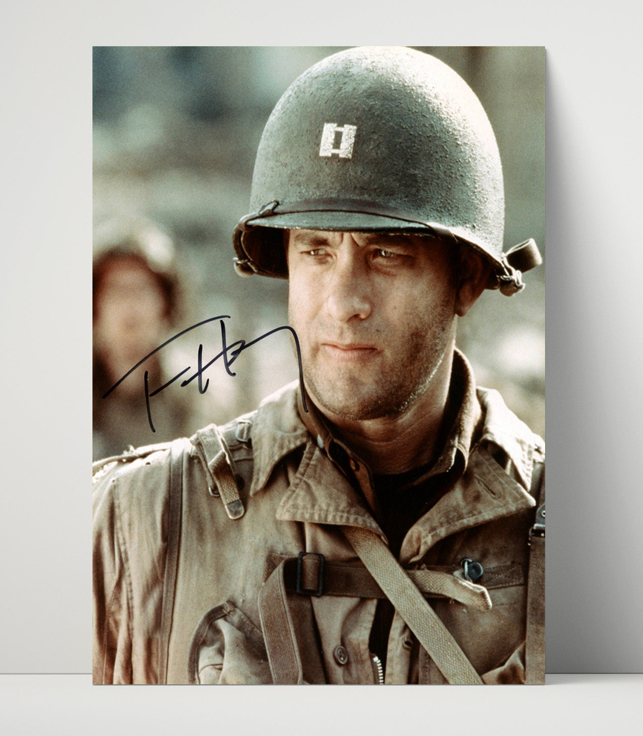 Saving Private Ryan - Tom Hanks - Captain Miller - Battlefield Resolve Close-Up movie wall art 16x20 Unframed Print