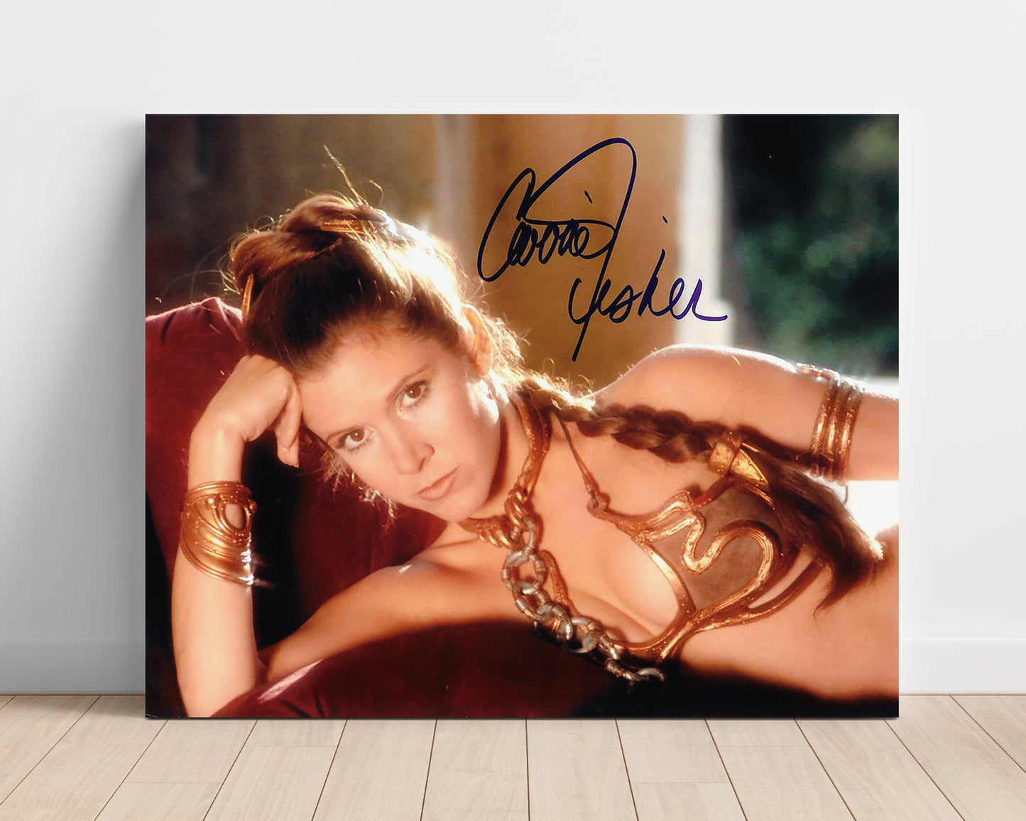 Star Wars - Carrie Fisher - Princess Leia - Blaster ready defiance Vintage Movie Wall Art - 16x20 Unframed Print movie decor
