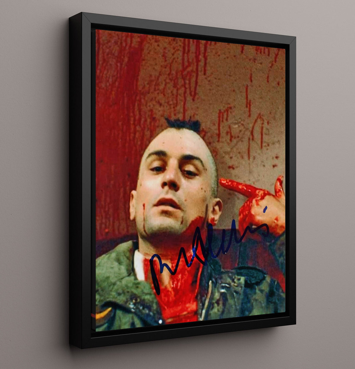 Taxi Driver - Robert De Niro - Travis Bickle - Blood Streak Breakdown movie wall art 16x20 Gallery Frame