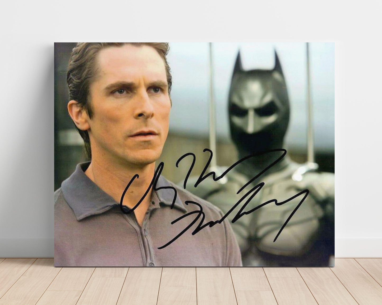 The Dark Knight - Christian Bale - Bruce Wayne - Vigilante identity tension Vintage Movie Wall Art - 16x20 Unframed Print movie decor