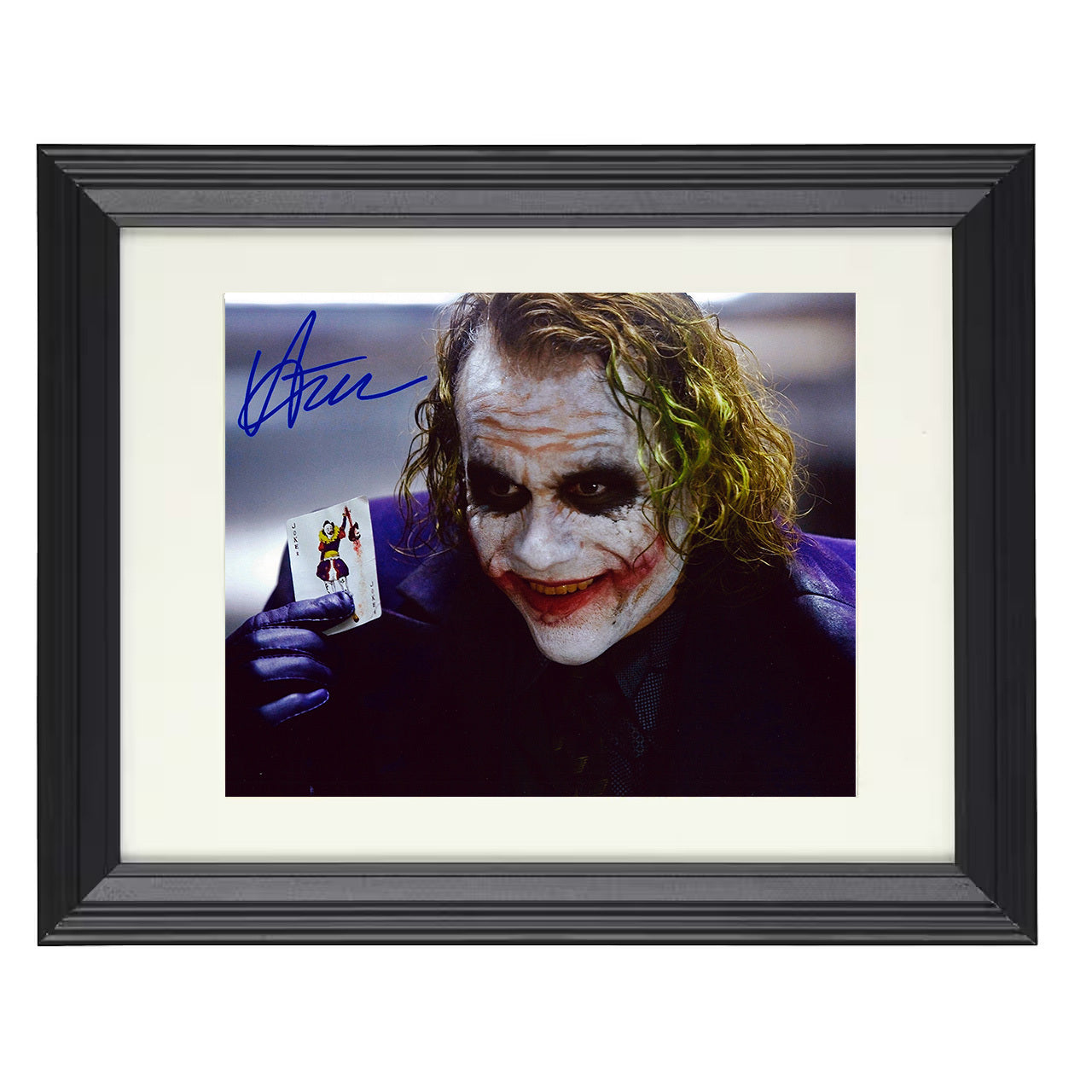 The Dark Knight – Heath Ledger – Why So Serious Image – 8x10 black beveled framed movie wall art