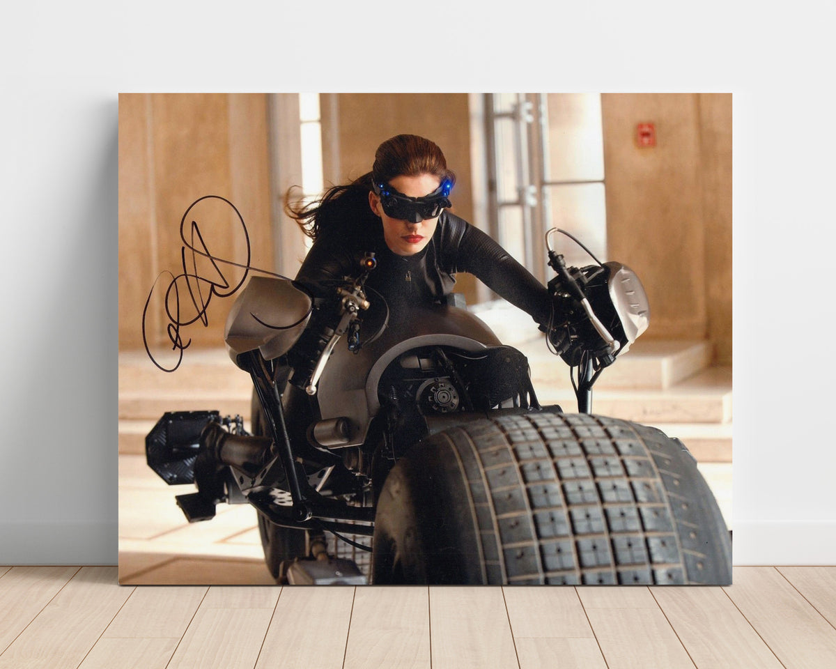 The Dark Knight Rises - Anne Hathaway - Catwoman - Batpod rooftop ride movie wall art 16x20 Unframed Print