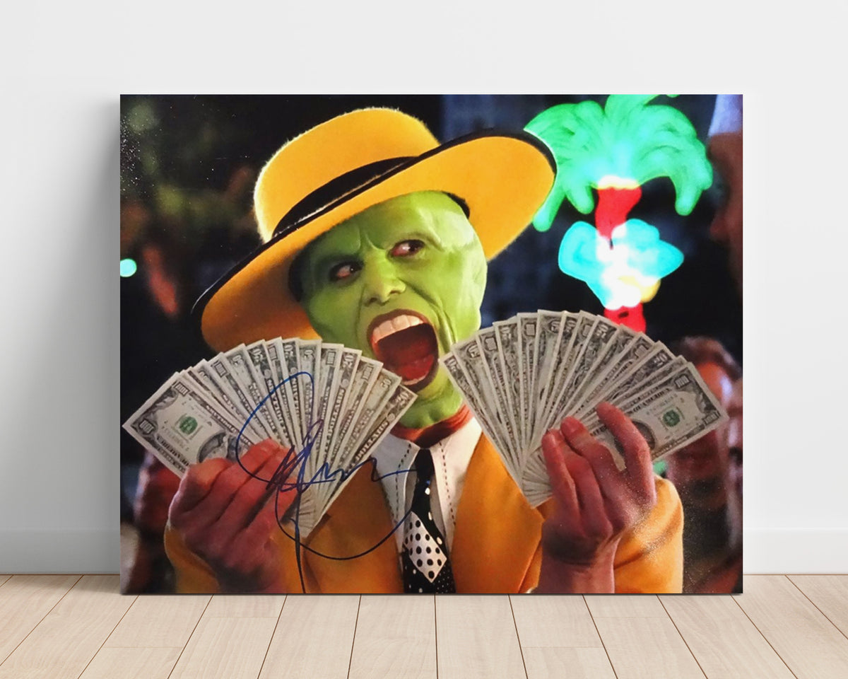The Mask - Jim Carrey - Stanley Ipkiss - Green chaos money frenzy movie wall art 16x20 Unframed Print