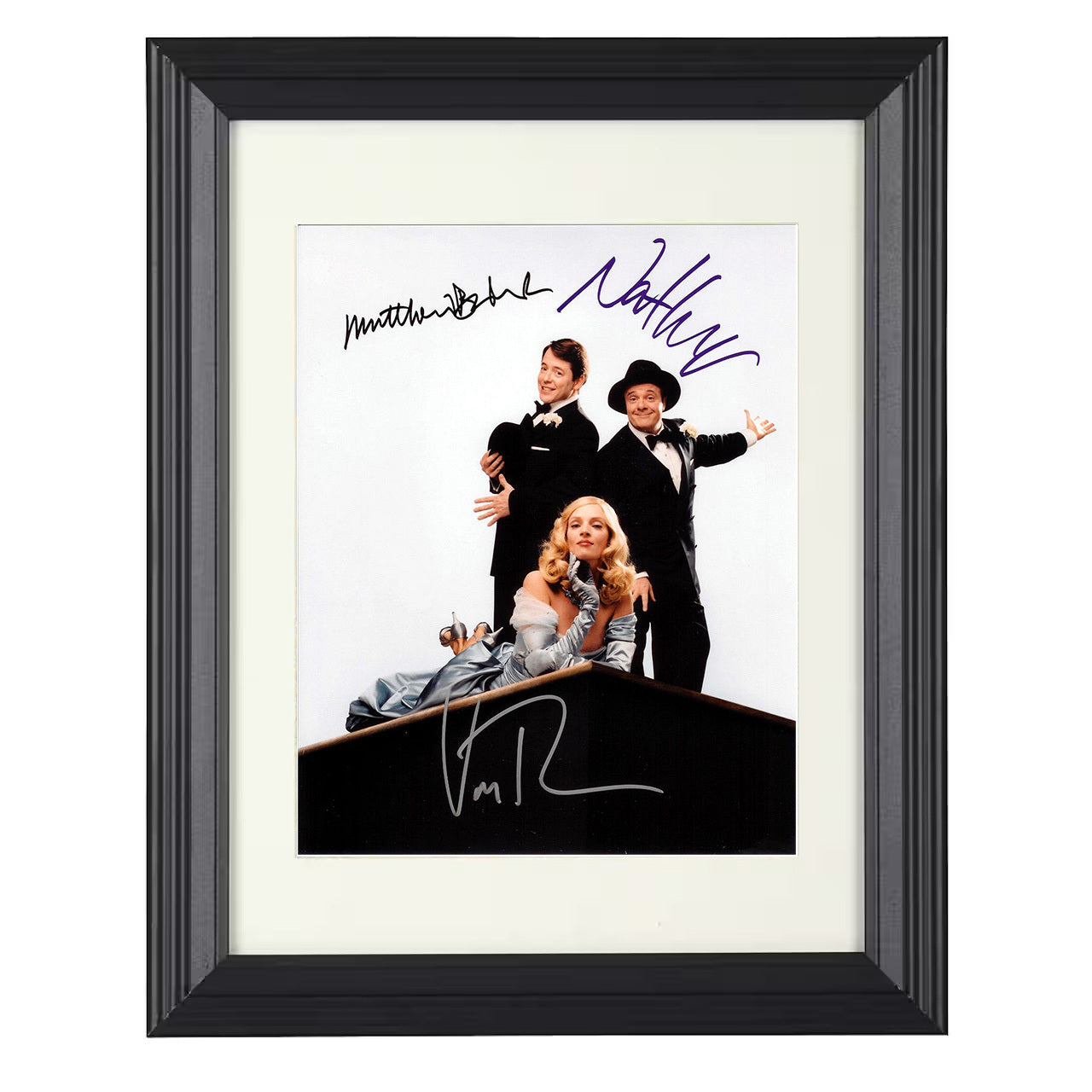 The Producers – Cast Broadway Scheme Pose – 8x10 black beveled framed movie wall art