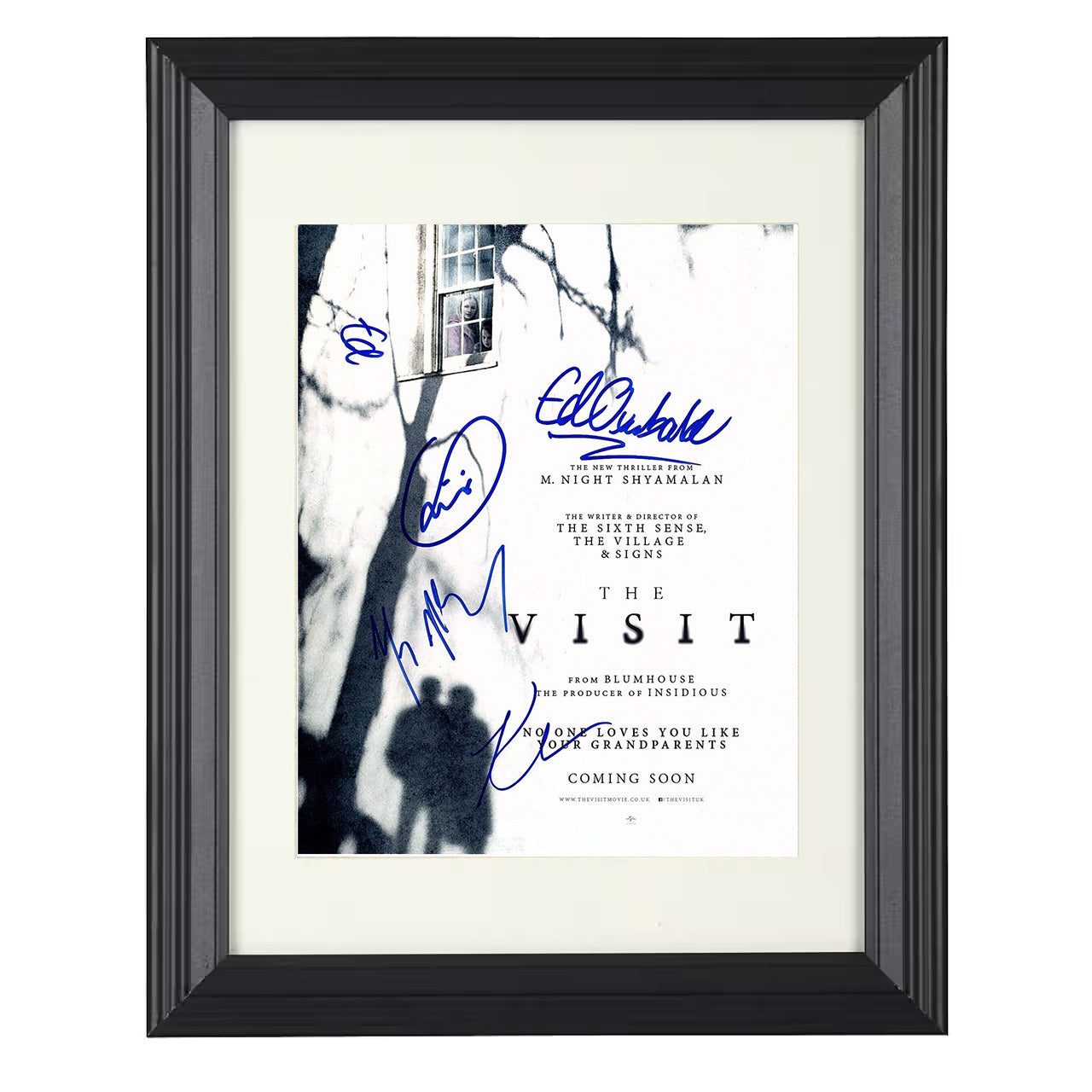 The Visit – Cast Grandparent Horror Reveal – 8x10 black beveled framed movie wall art