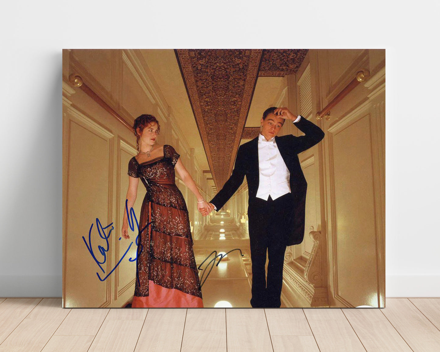 Titanic - Leonardo DiCaprio - Jack - and Kate Winslet - Rose - Grand Staircase Romance Vintage Movie Wall Art - 16x20 Unframed Print movie decor