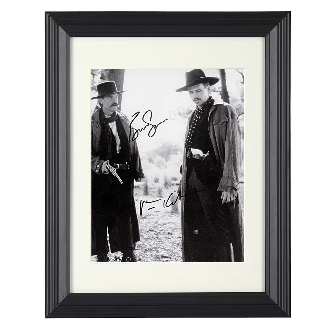 Tombstone – Western Showdown Image – 8x10 black beveled framed movie wall art