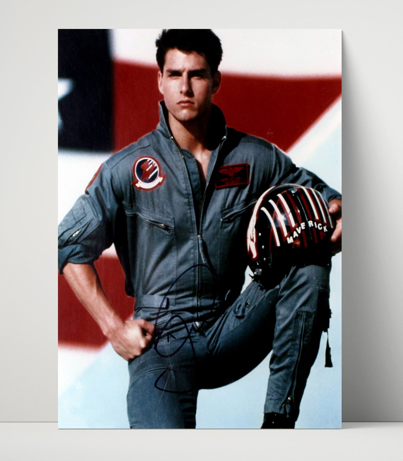 Top Gun - Tom Cruise - MaverickFlight Suit Hero Pose Vintage Movie Wall Art - 16x20 Unframed Print movie decor