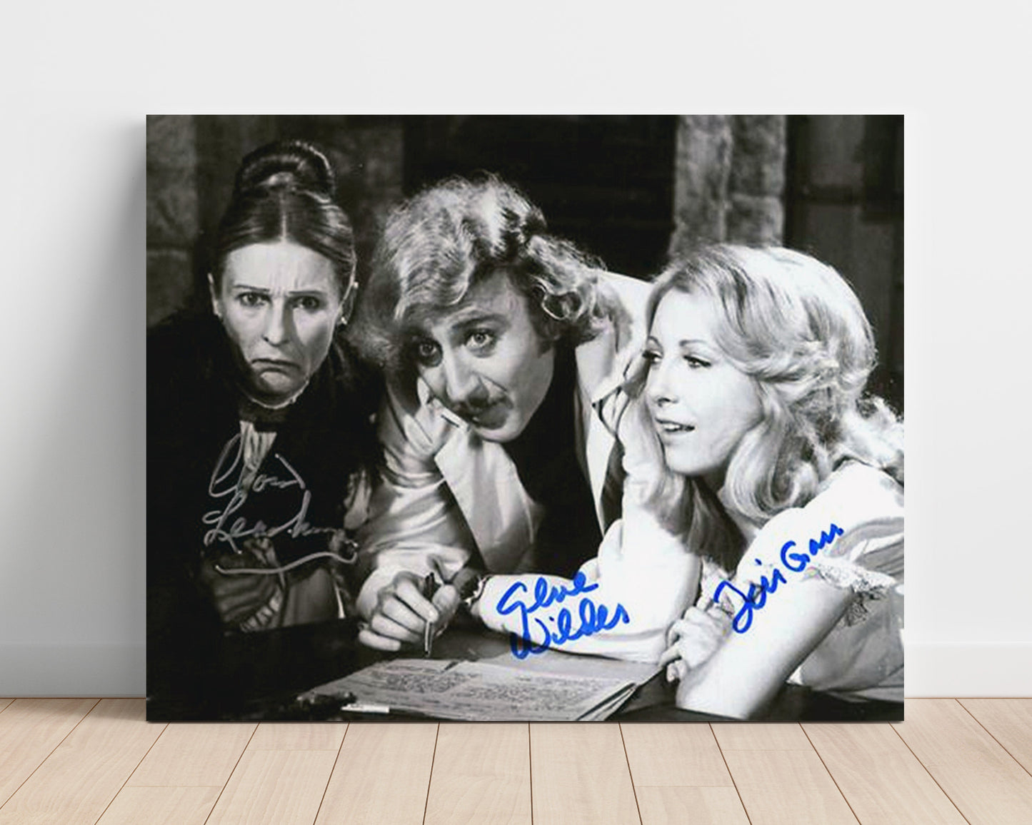 Young Frankenstein - Gene Wilder and Cloris Leachman and Teri Garr - Mad science and side-eyes Vintage Movie Wall Art - 16x20 Unframed Print movie decor